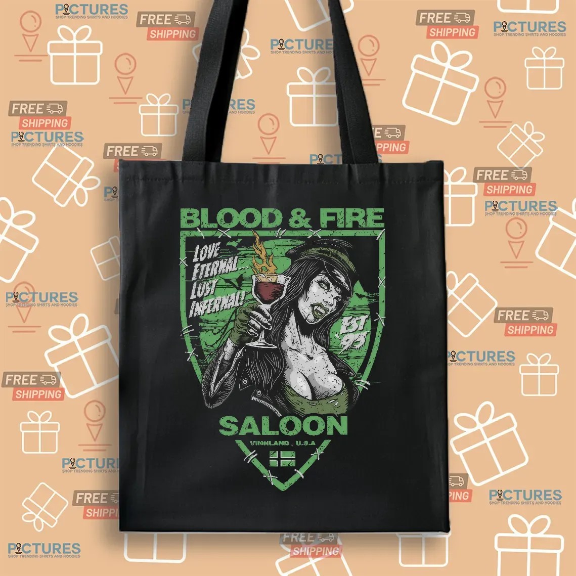 Type O Negative Blood & Fire Saloon Love Eternal Lus Infernal T Shirt