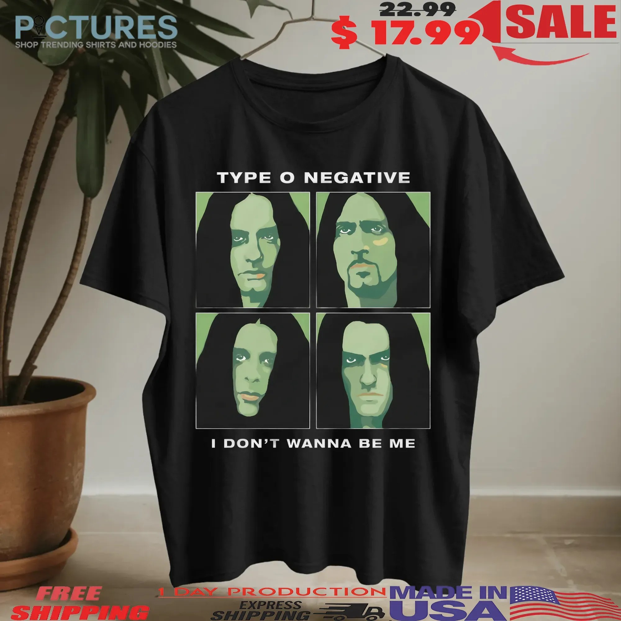 Type O Negative I Don't Wanna Be Me T Shirt