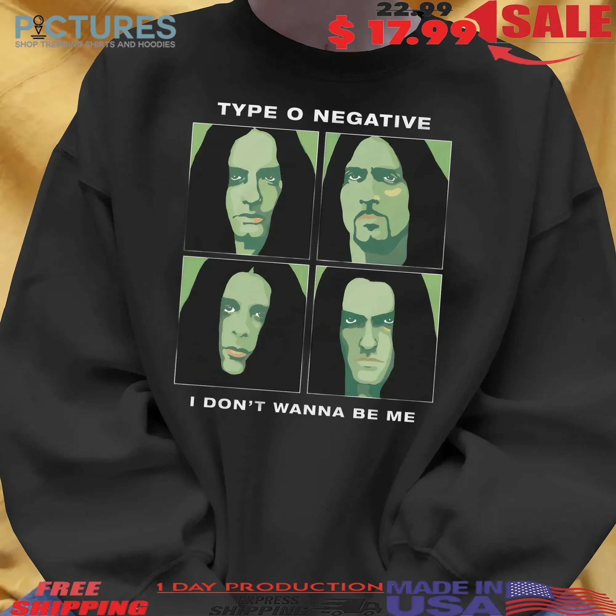 Type O Negative I Don't Wanna Be Me T Shirt