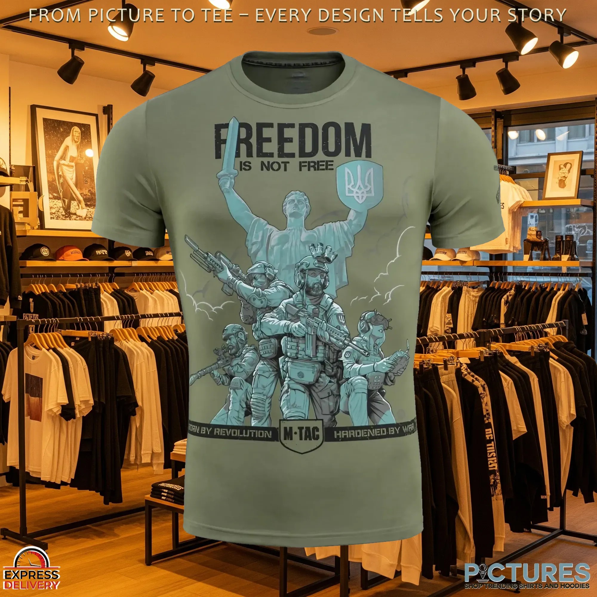 Ukraine Freedom Is Not Free Born By Revolution Hardened By War 3D T Shirt Ukraine Freedom Is Not Free Born By Revolution Hardened By War 3D T Shirt