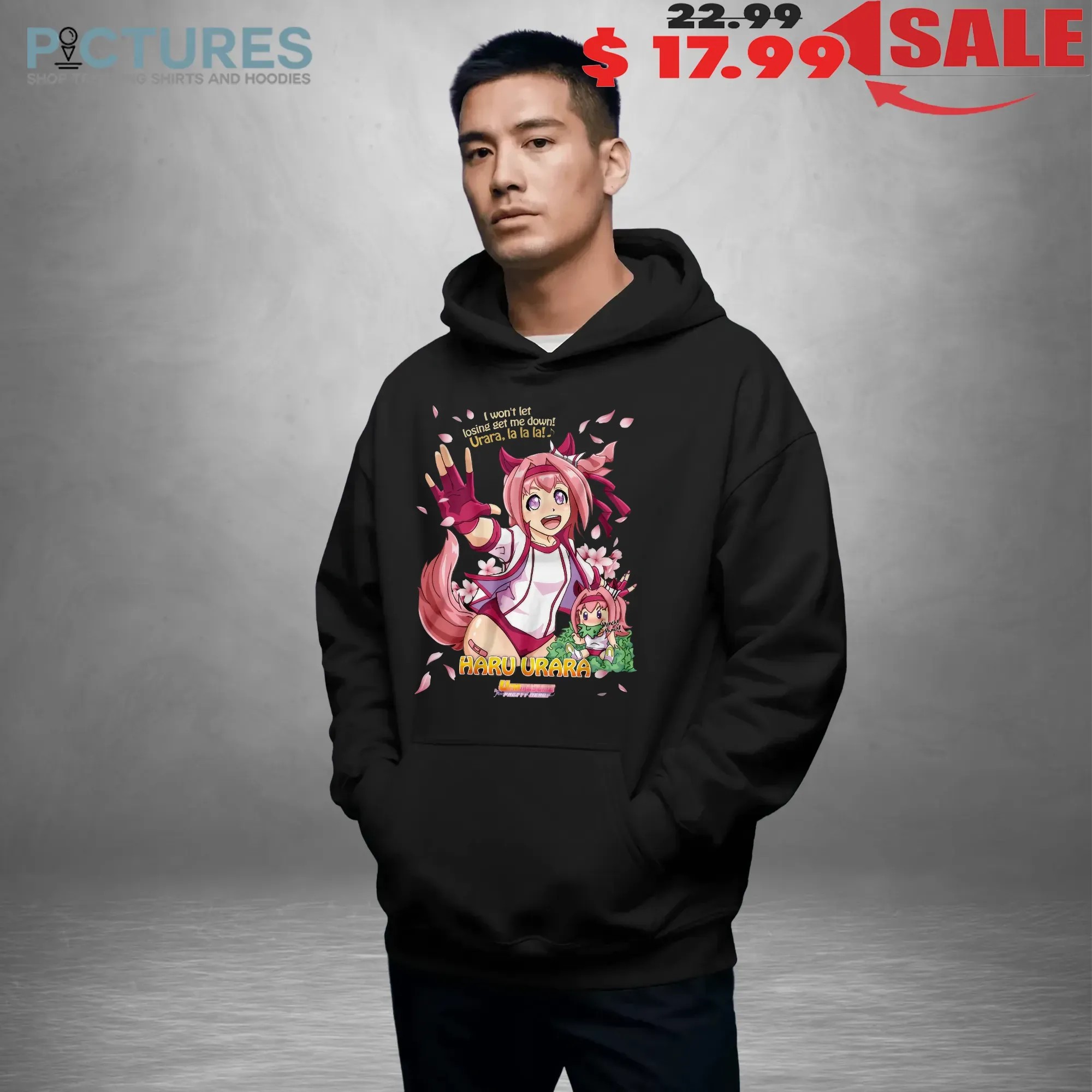 Uma Musume Pretty Derby Haru Urara I Won't Let Losing Get Me Down Anime Gamer T Shirt