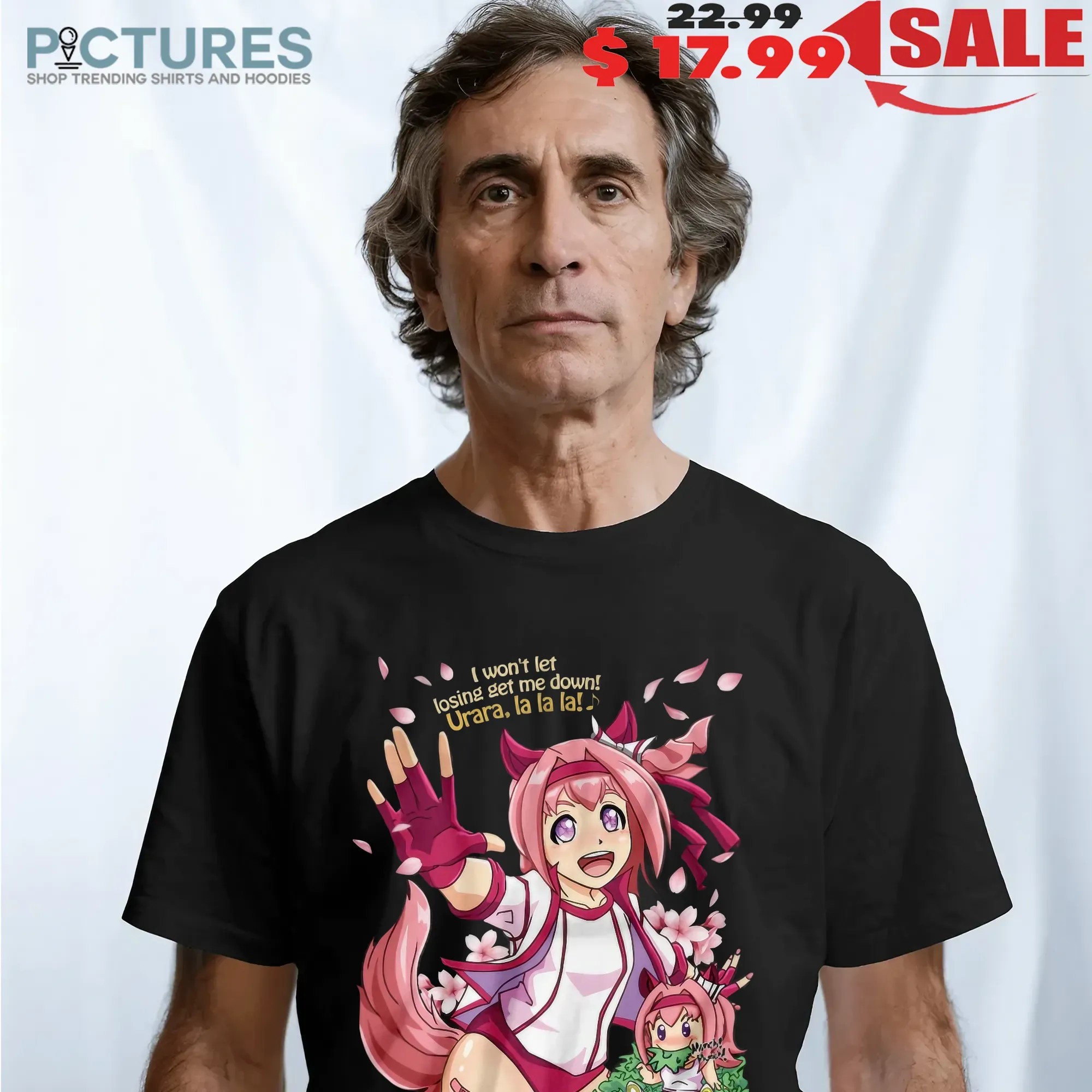 Uma Musume Pretty Derby Haru Urara I Won't Let Losing Get Me Down Anime Gamer T Shirt