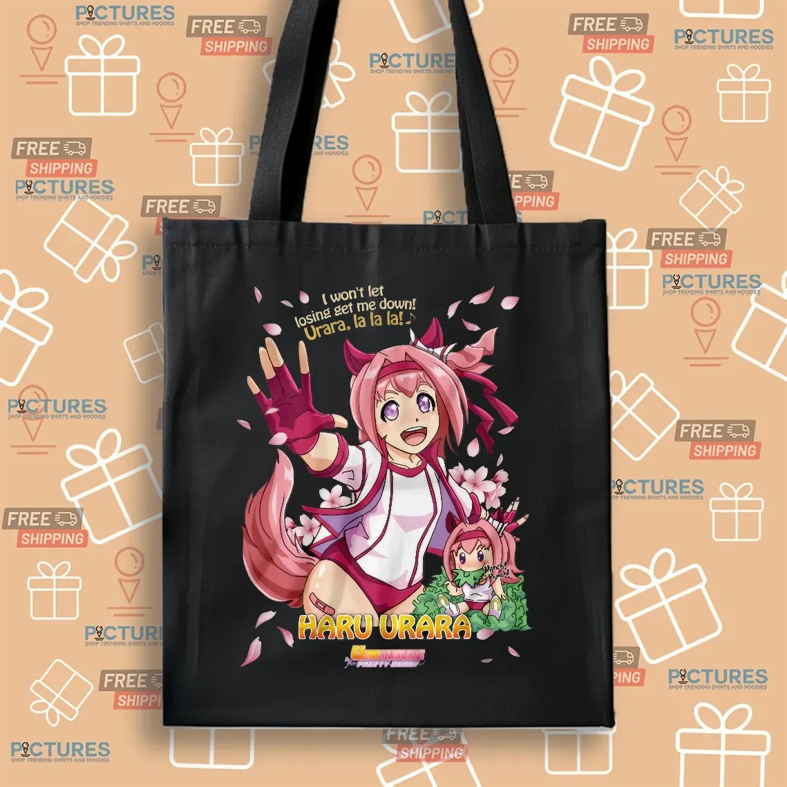 Uma Musume Pretty Derby Haru Urara I Won't Let Losing Get Me Down Anime Gamer T Shirt