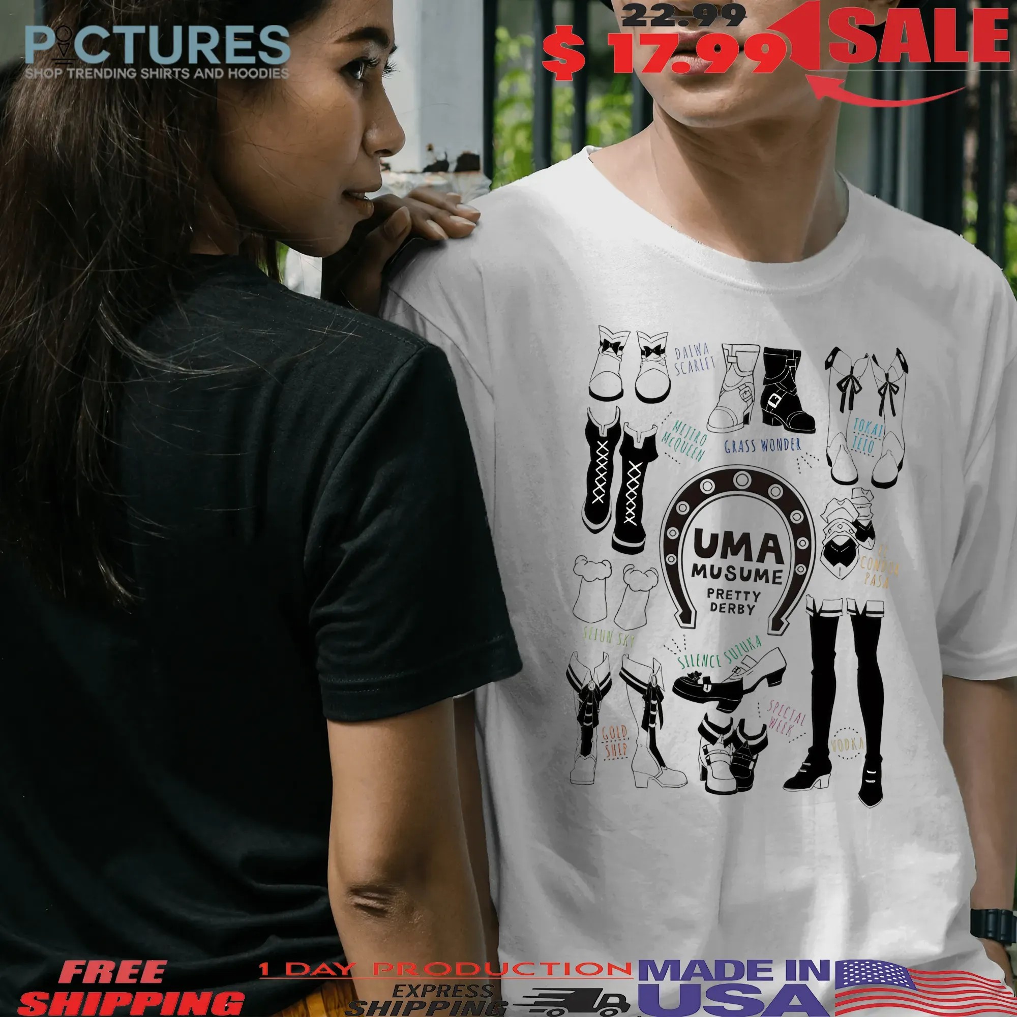 Uma Musume Pretty Derby Shoes Special Week, Tokai Teio, Gold Ship & More T Shirt