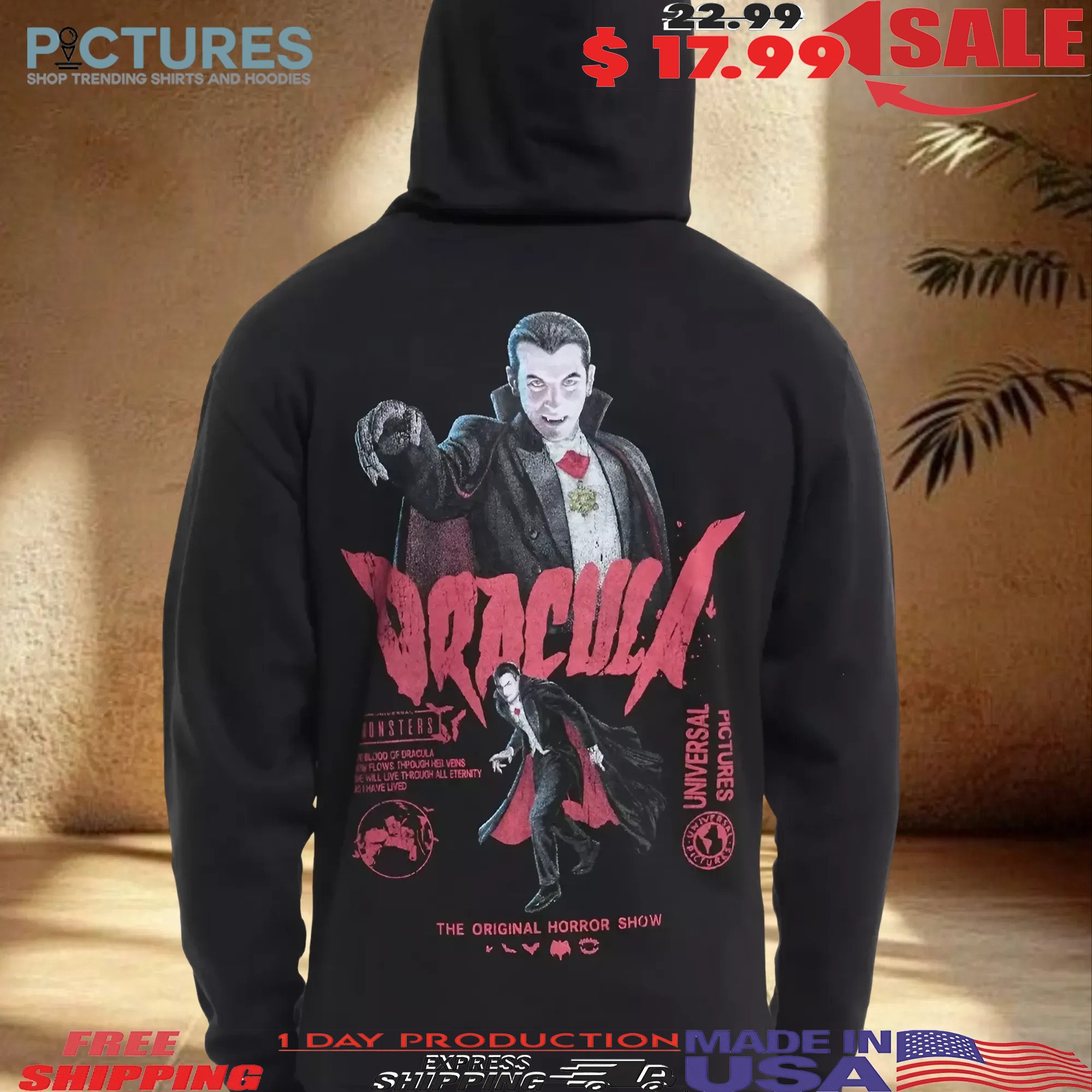 Universal Monsters Dracula The Original Horror Show Halloween T Shirt Universal Monsters Dracula The Original Horror Show Halloween T Shirt