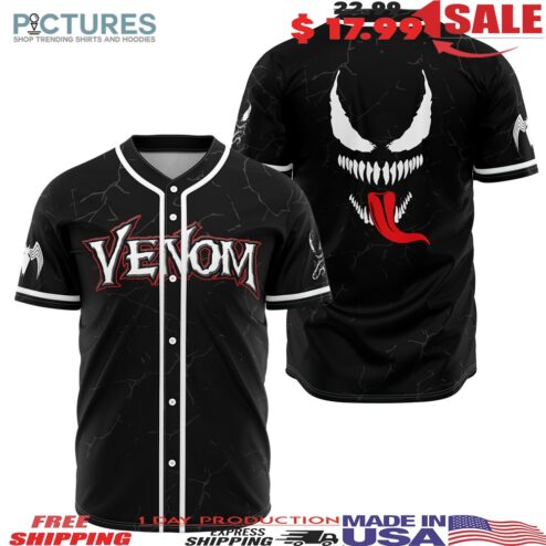 Venom Marvel Baseball Jersey