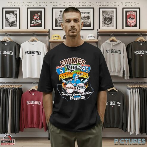 Vibes X Cookies Freeway The Cross Country Collision 2025 T Shirt