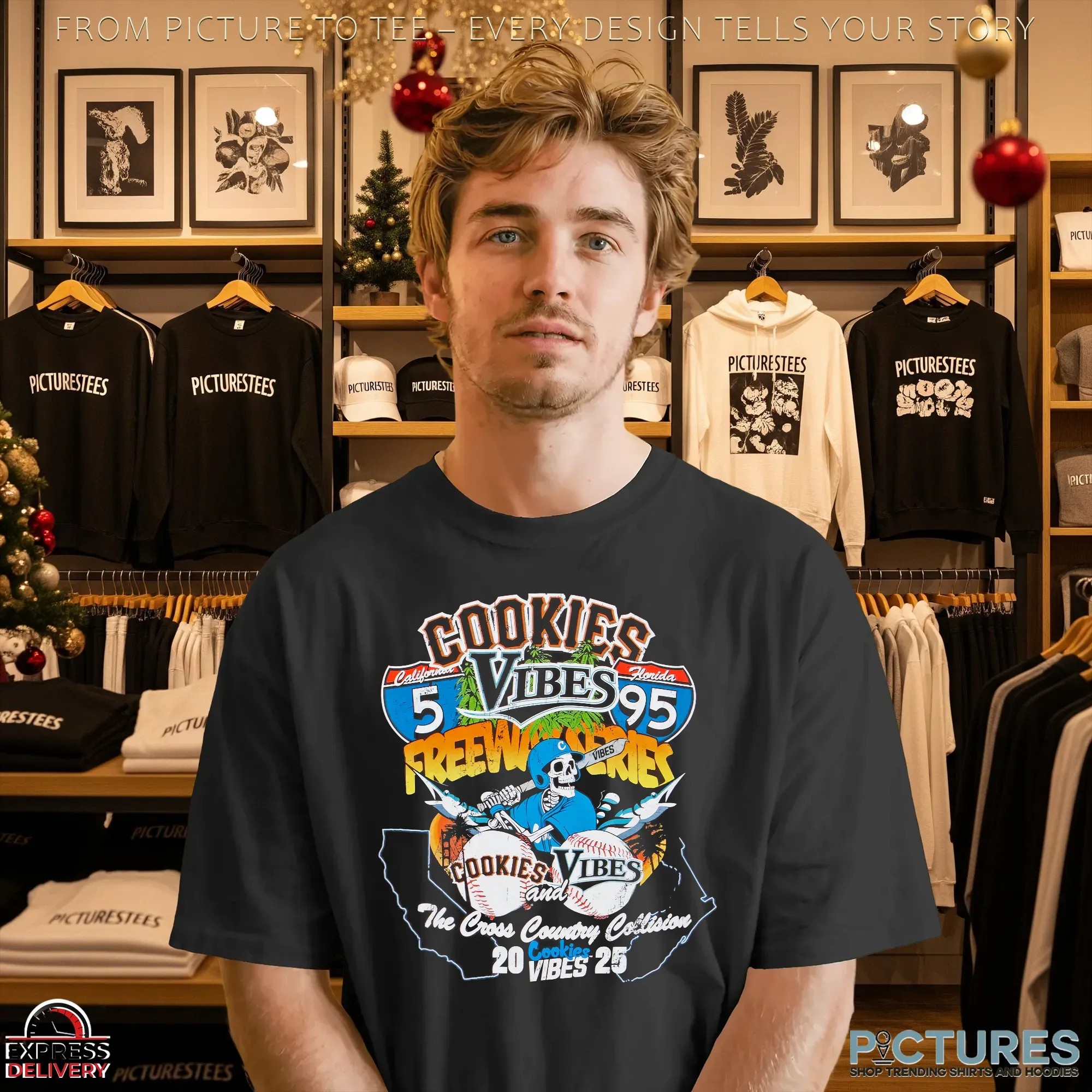 Vibes X Cookies Freeway The Cross Country Collision 2025 T Shirt
