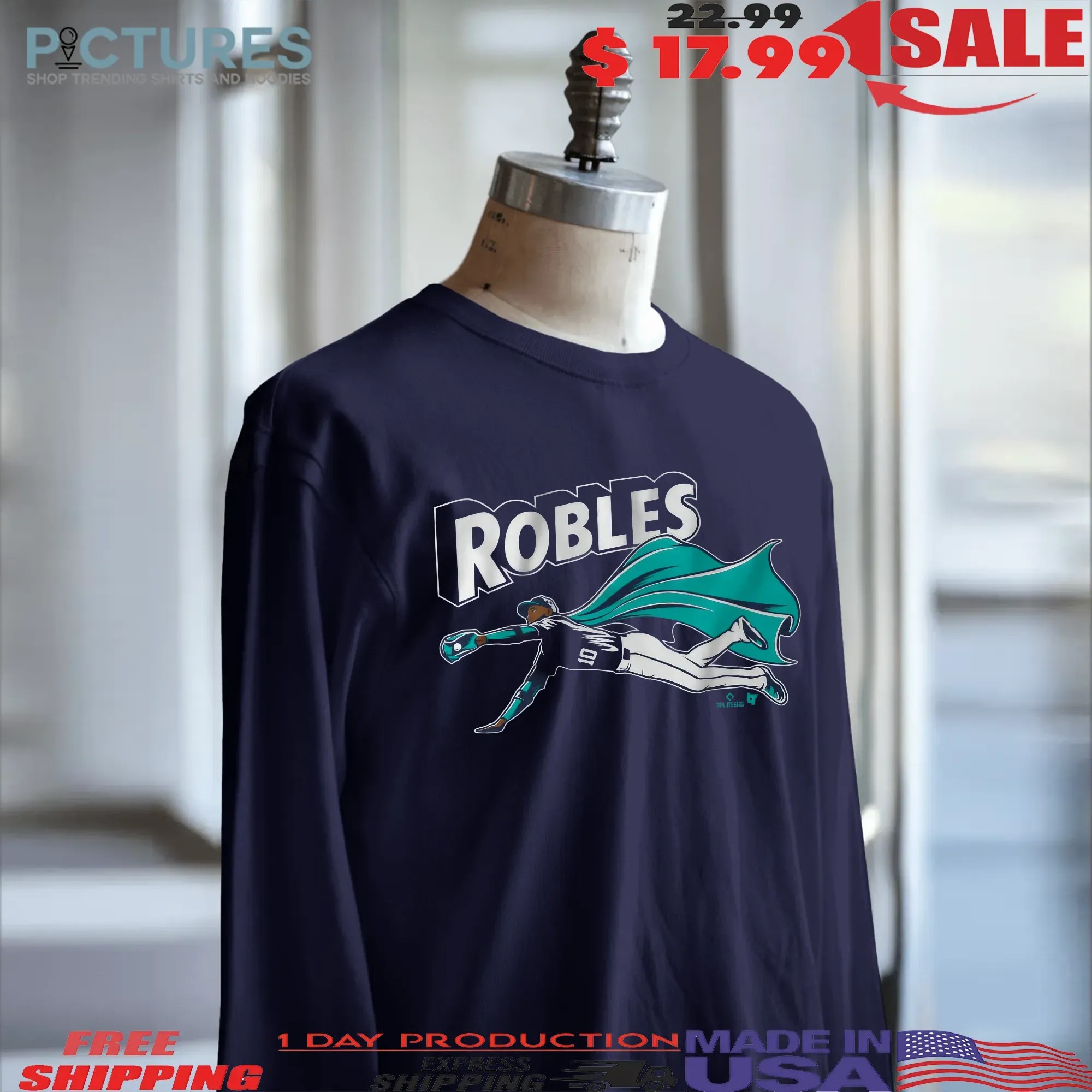 Victor Robles Seattle Mariners Baseball Super Catch T Shirt