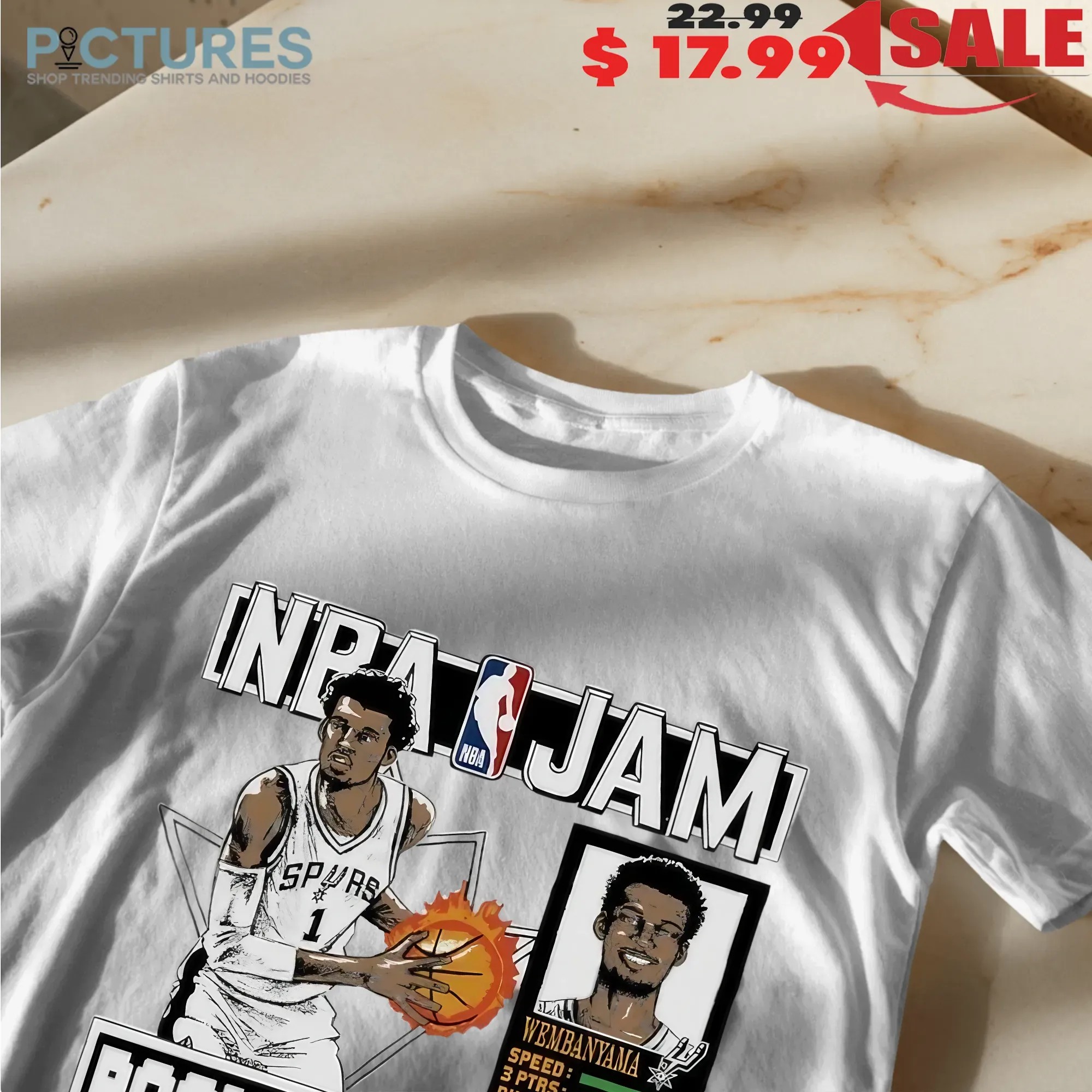 Victor Wembanyama San Antonio Spurs NBA Jam Boom Shakalaka T Shirt