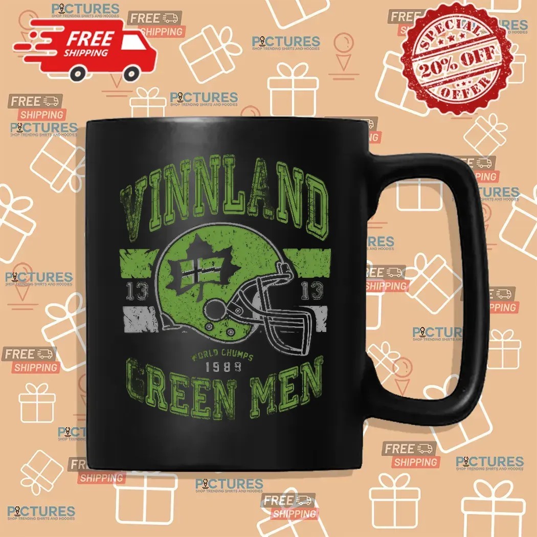 Vinnland Green Men World Champs 1989 Helmet Vintage T Shirt