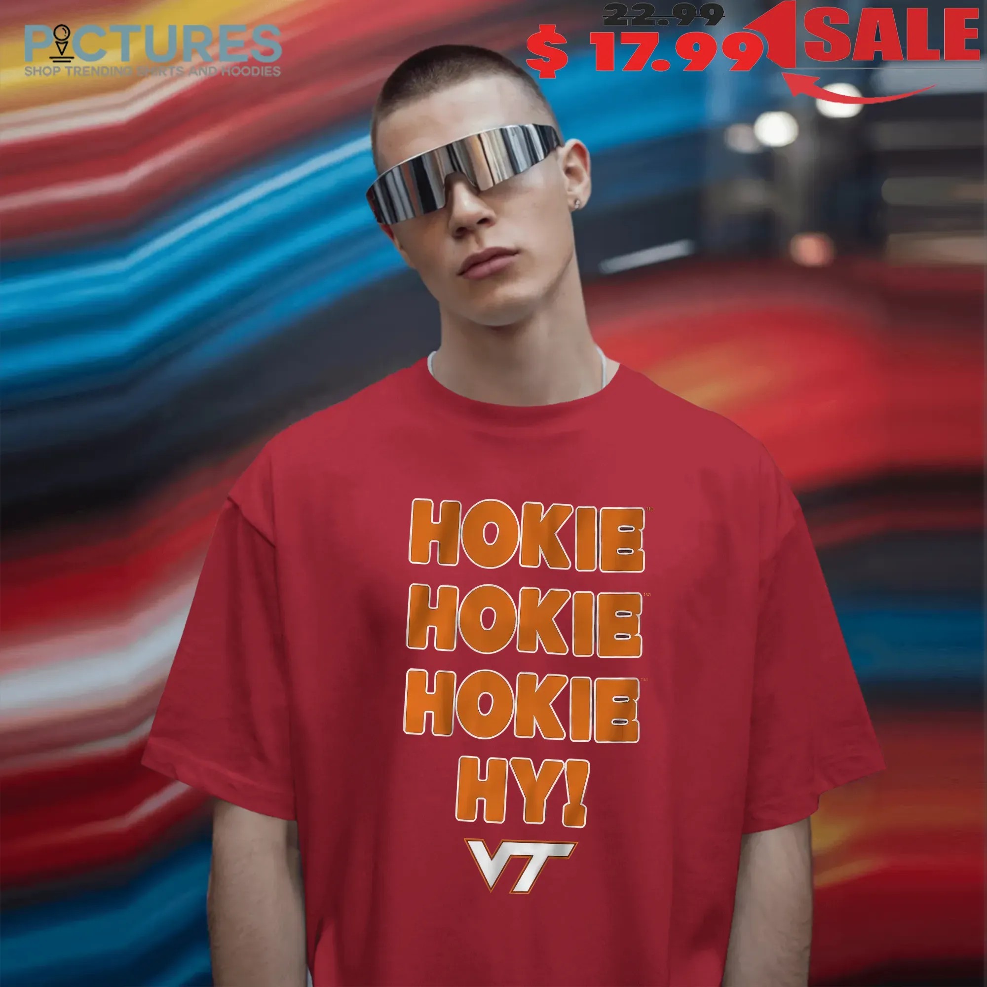Virginia Tech Hokies football Hokie Hokie Hokie Hy Slogan T Shirt