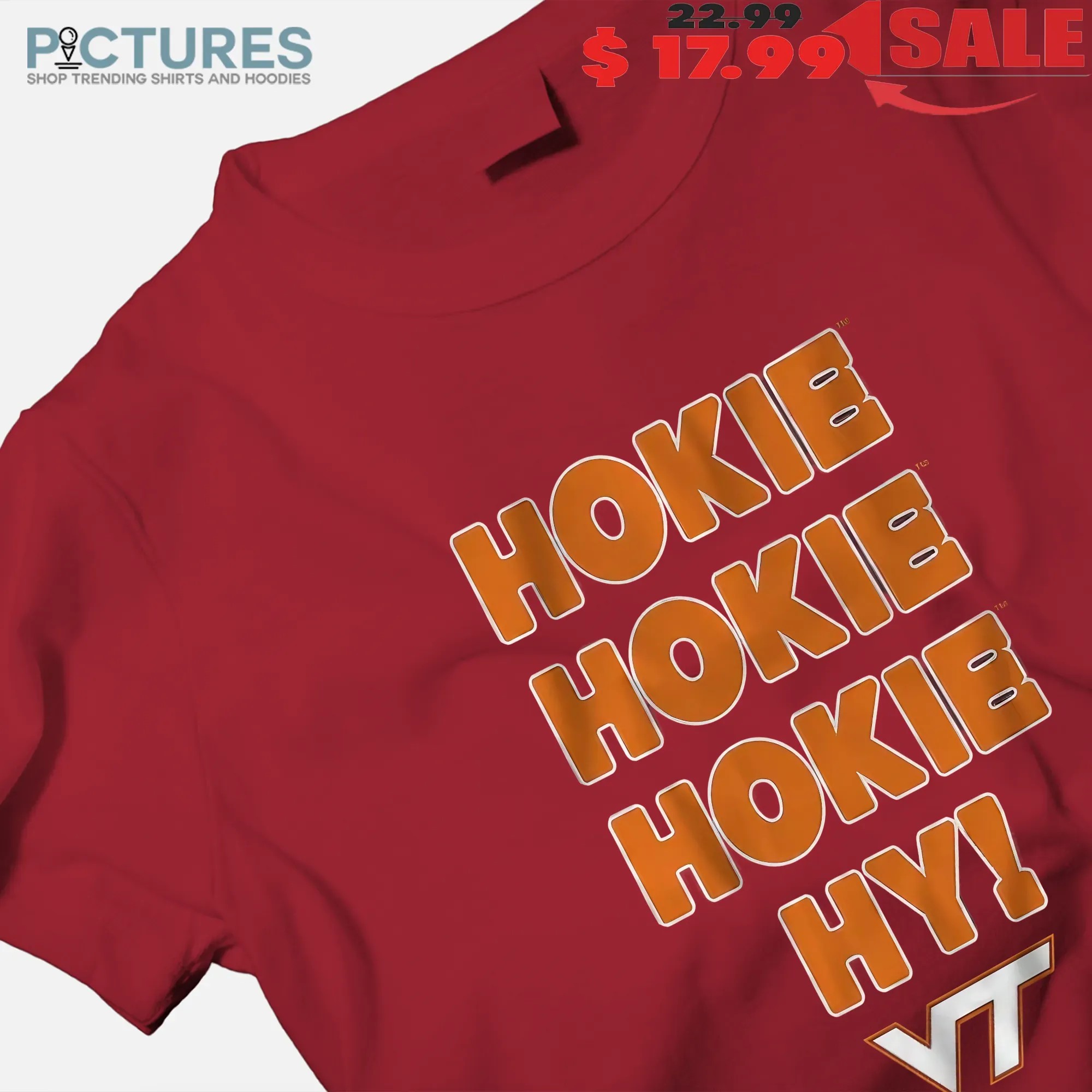 Virginia Tech Hokies football Hokie Hokie Hokie Hy Slogan T Shirt
