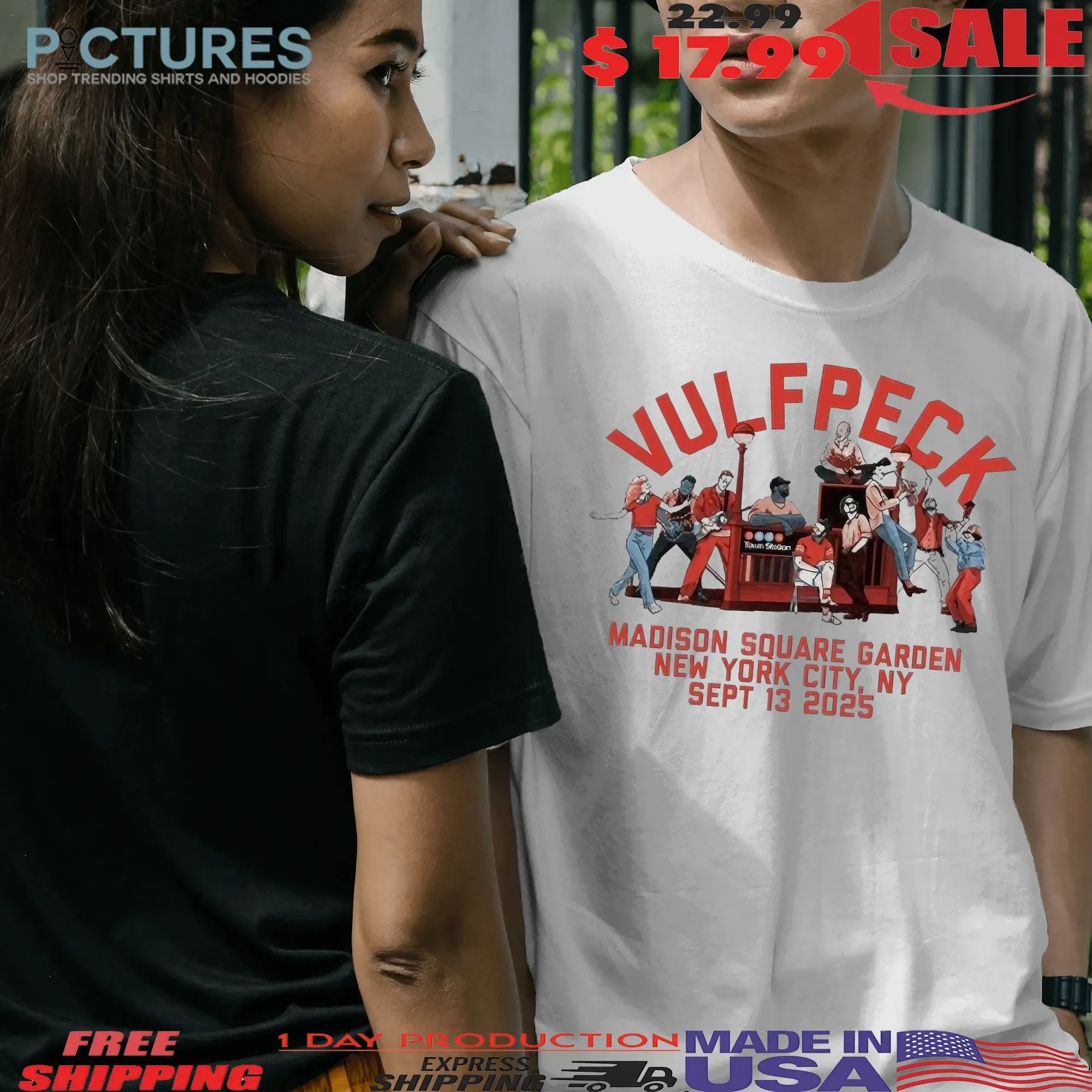 Vulfpeck MSG at New York September 2025 Tour T Shirt