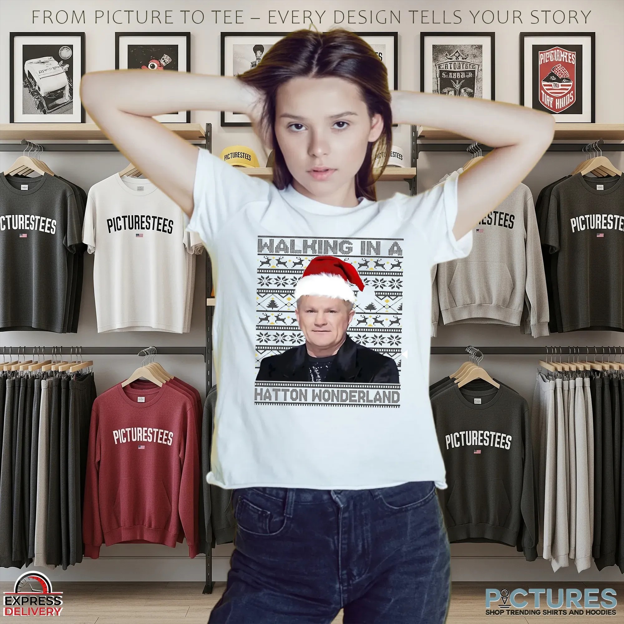 Walking In A Ricky Hatton Wonderland Christmas T Shirt