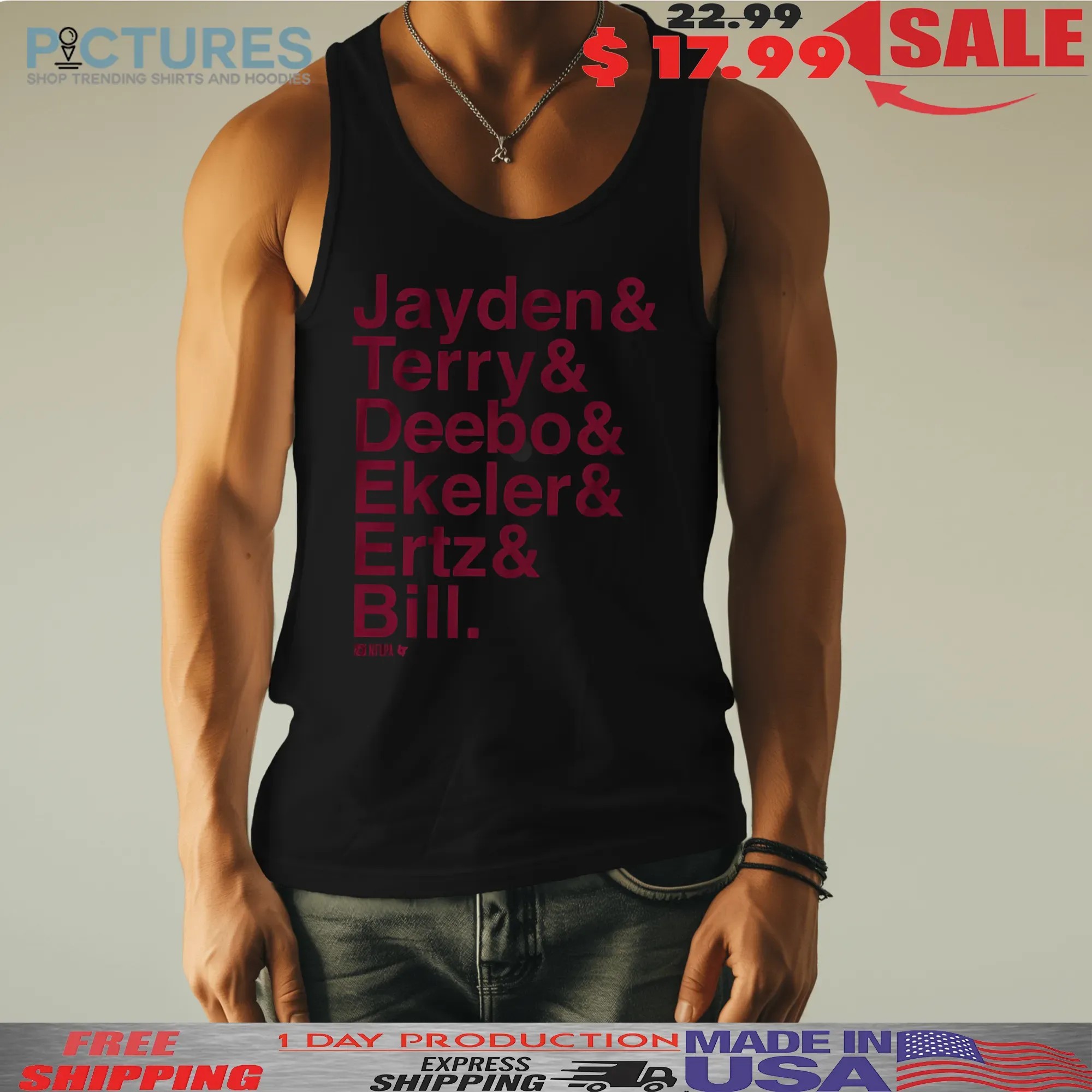 Washington Ampersand Stars Jayden Terry Deebo Ekeler Ertz Bill T Shirt