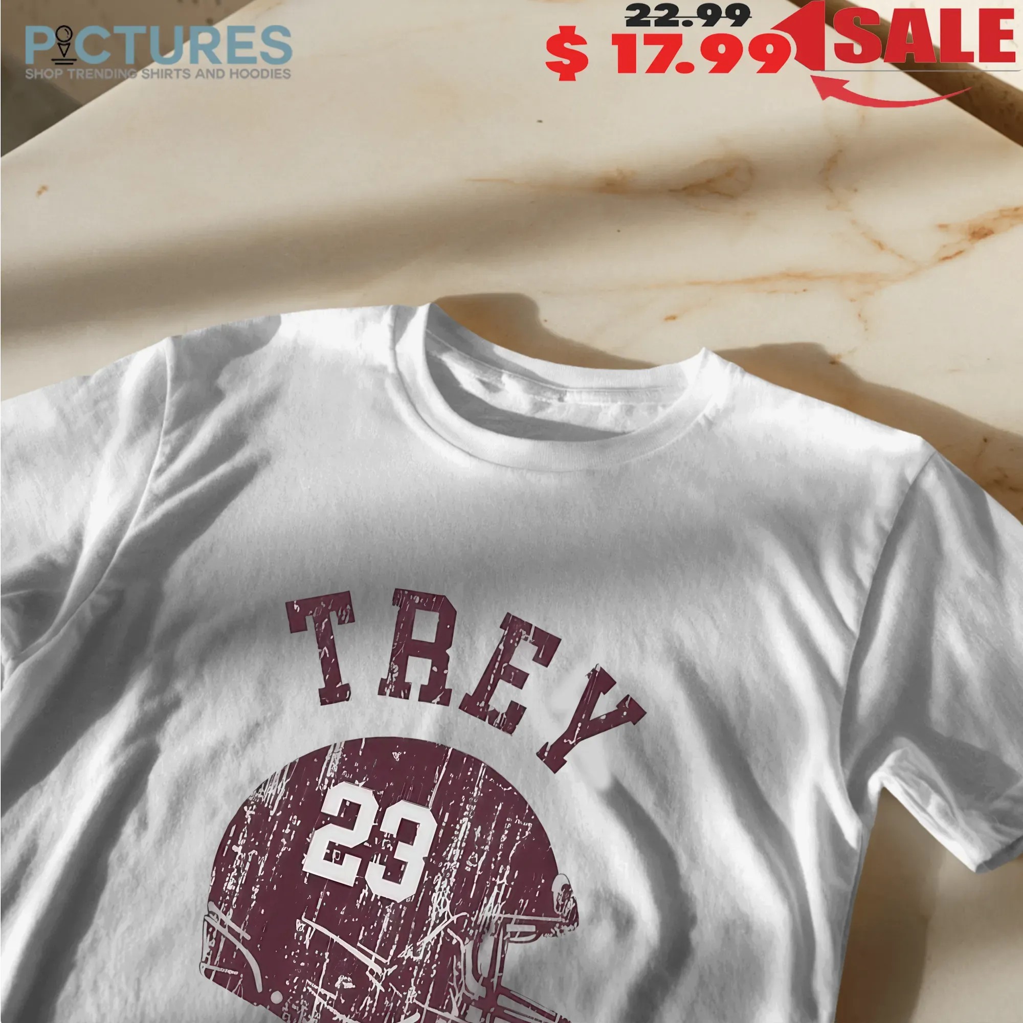 Washington Commanders Football Trey Amos 23 Helmet Vintage T Shirt