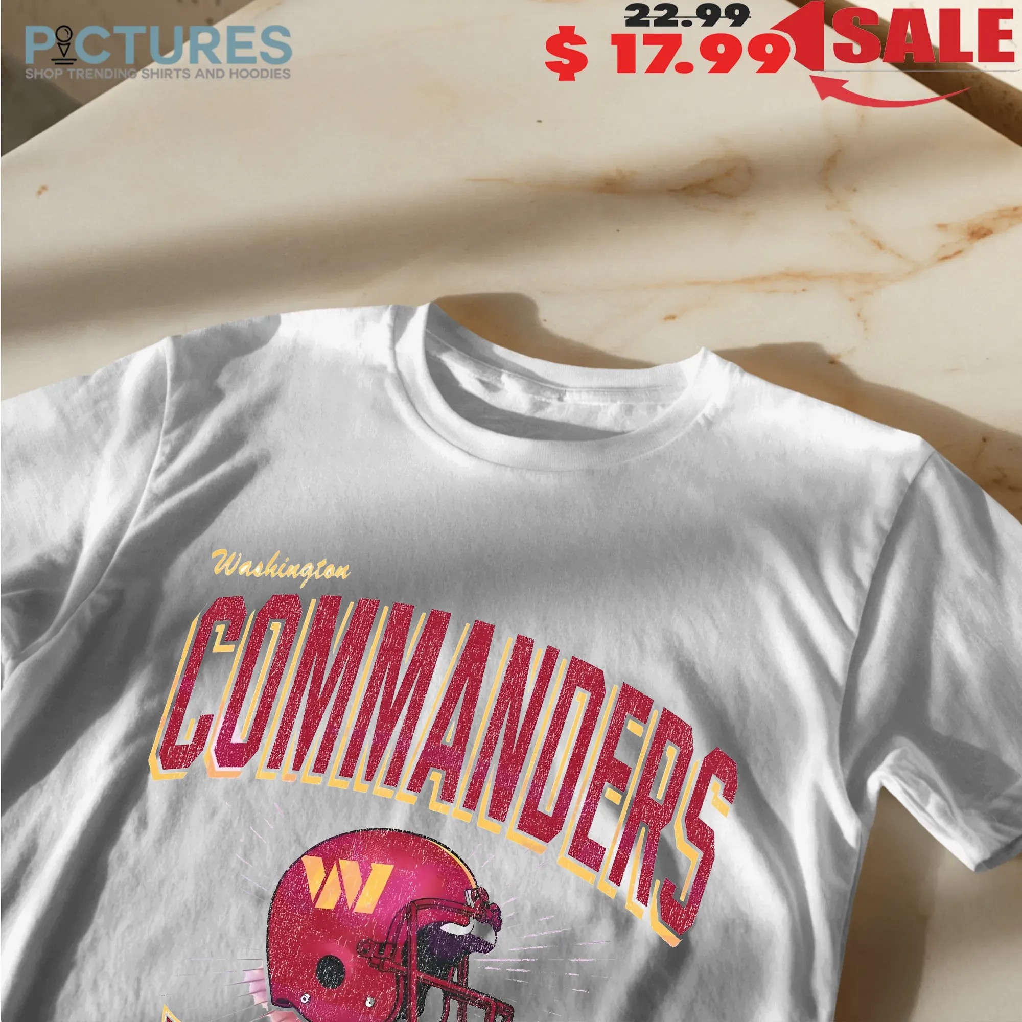 Washington Commanders Historic Prime Football Helmet T Shirt Washington Commanders Historic Prime Football Helmet T Shirt