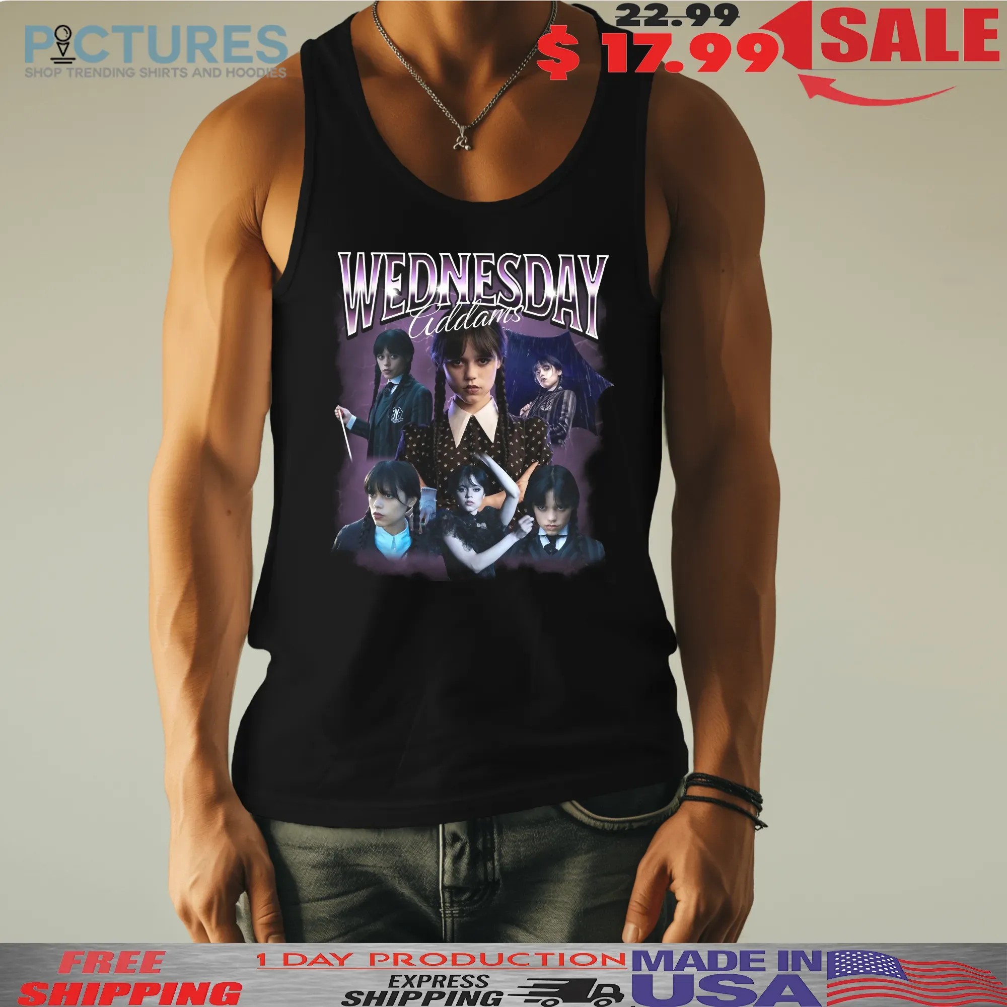 Wednesday S2 Addams Vintage Bootleg Horror Movie Halloween T Shirt