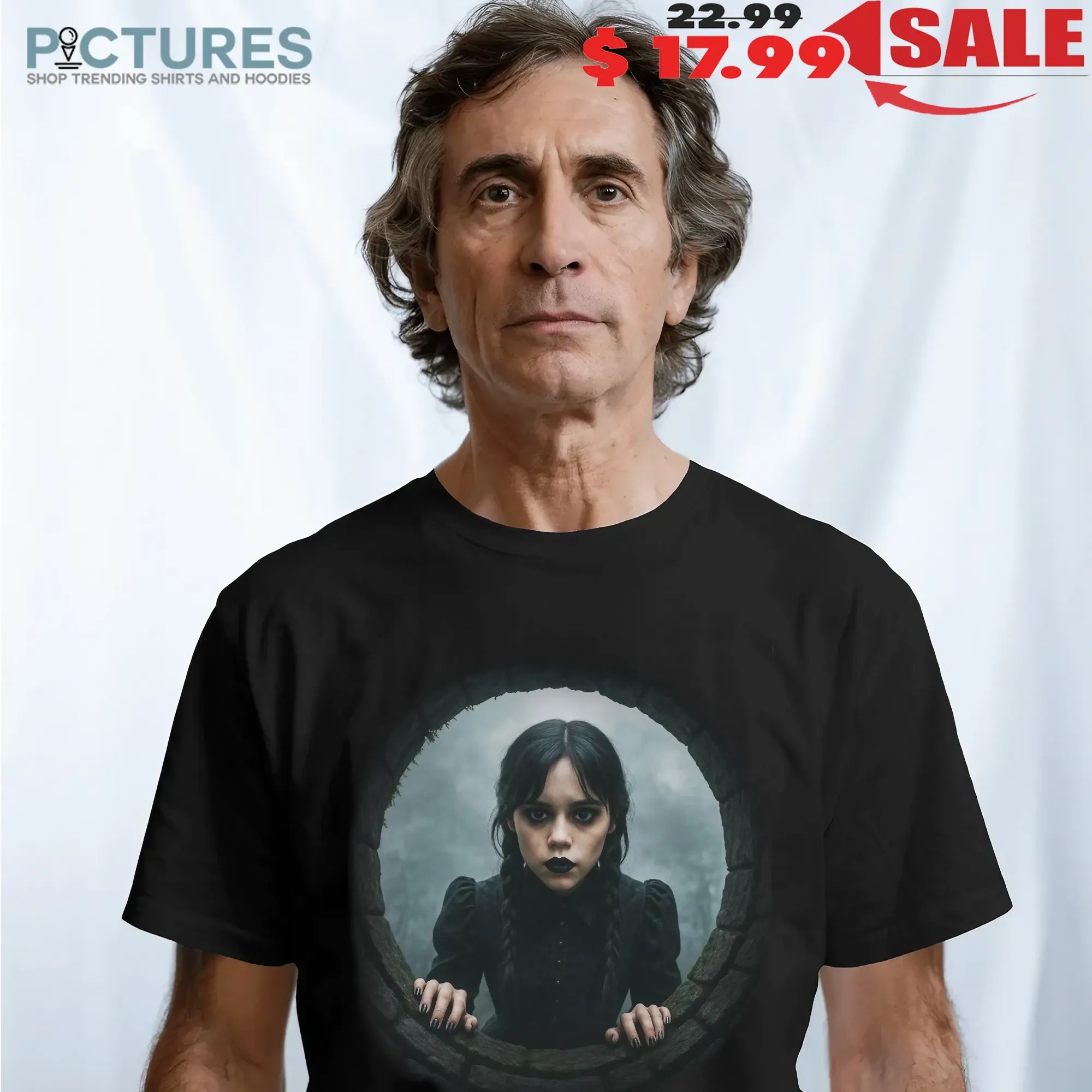 Wednesday Season 2 Addams Well Scene Jenna Ortega Gothic Horror Halloween T Shirt