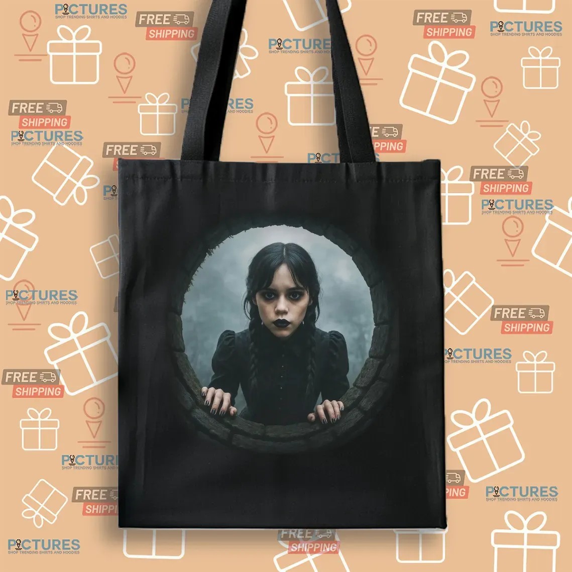 Wednesday Season 2 Addams Well Scene Jenna Ortega Gothic Horror Halloween T Shirt