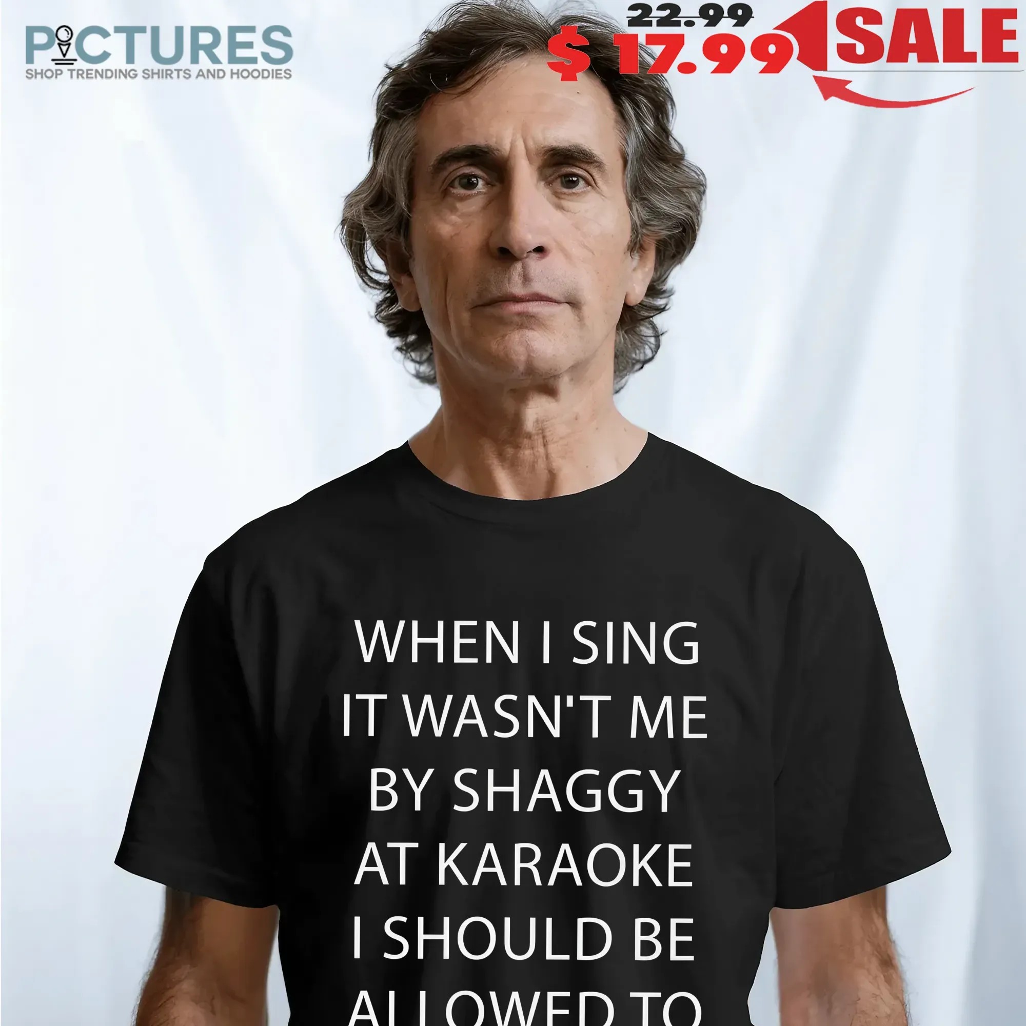 When I Sing It Wasn't Me By Shaggy At Karaoke I Should Be Allowed To Do The Voice T Shirt