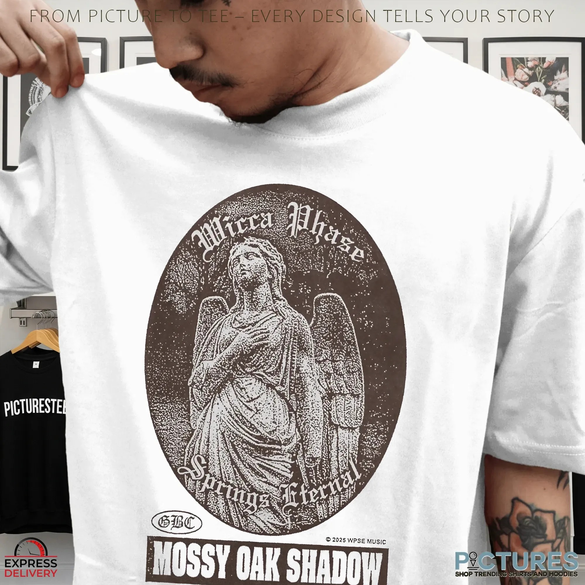 Wicca Phase Mossy Oak Shadow Silver Angels Dark Suggestions T Shirt