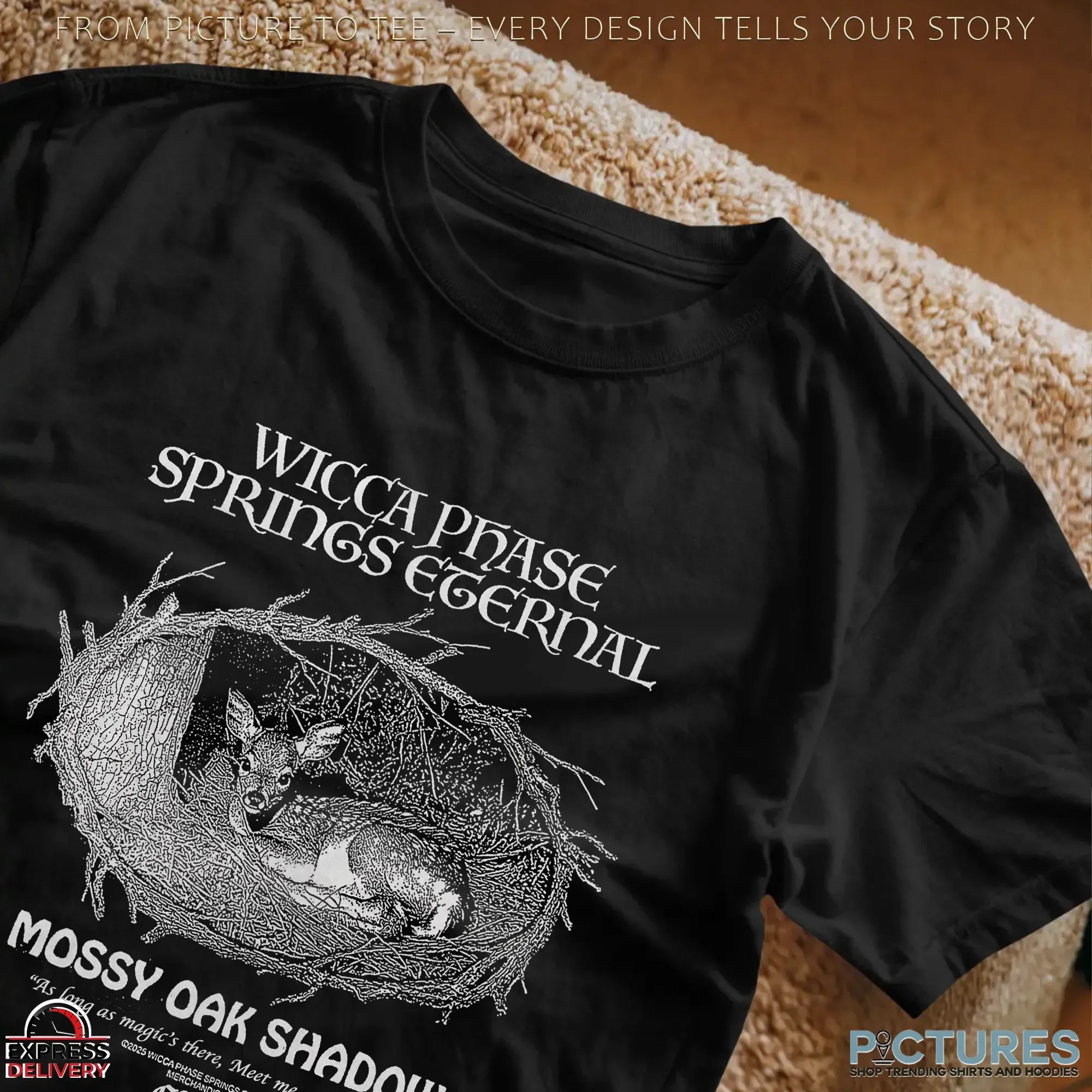 Wicca Phase Spring Eternal Mossy Oak Shadow As Long As Magic's There Meet Me Anywhere T Shirt