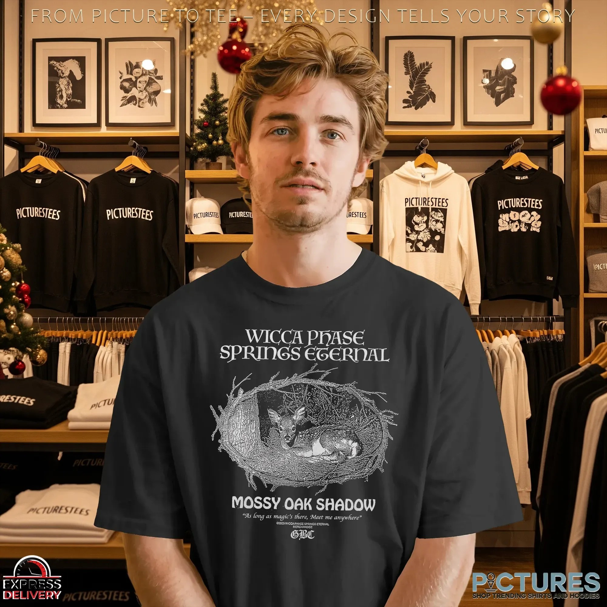 Wicca Phase Spring Eternal Mossy Oak Shadow As Long As Magic's There Meet Me Anywhere T Shirt