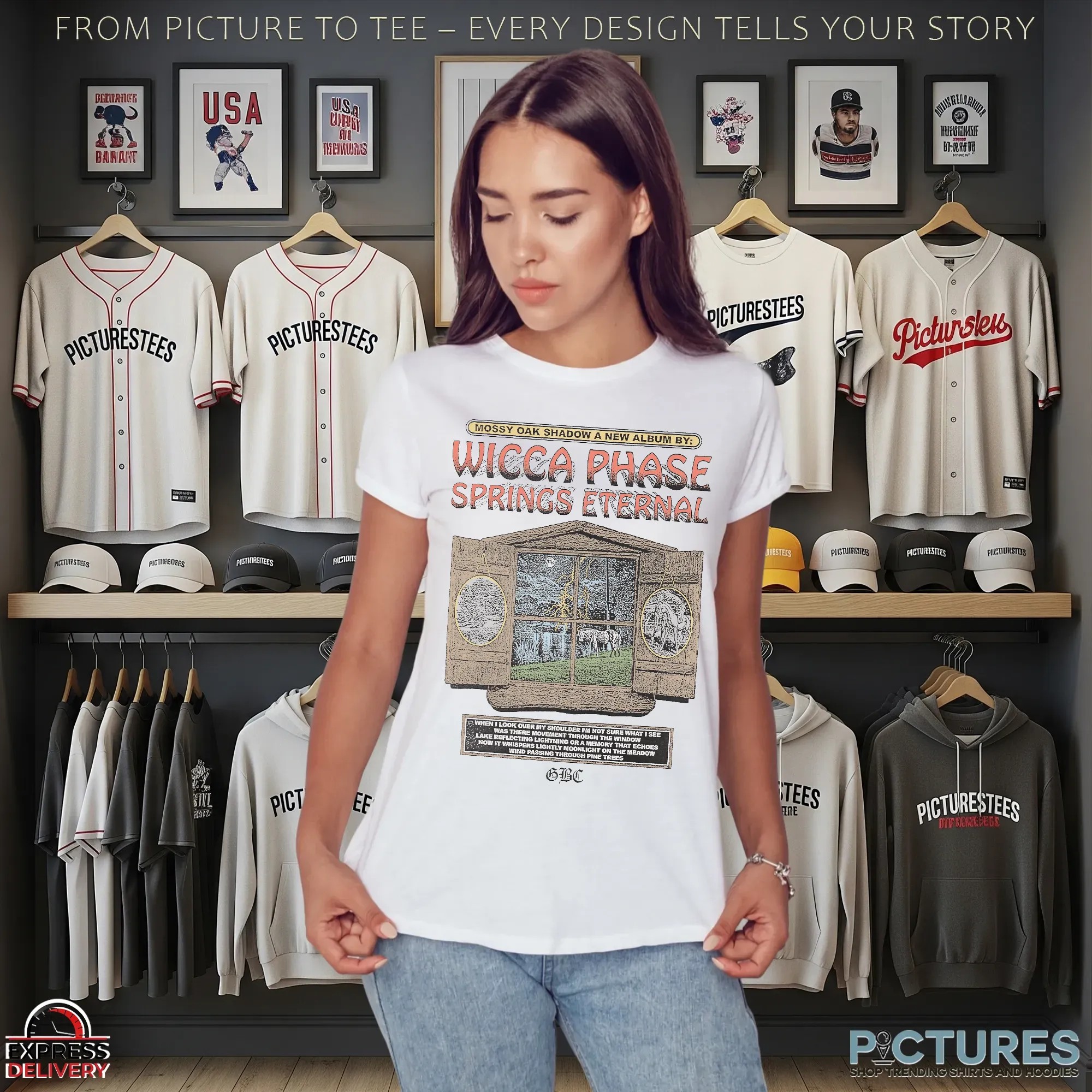 Wicca Phase Springs Eternal When I Look Over My Shoulder Mystic Window T Shirt