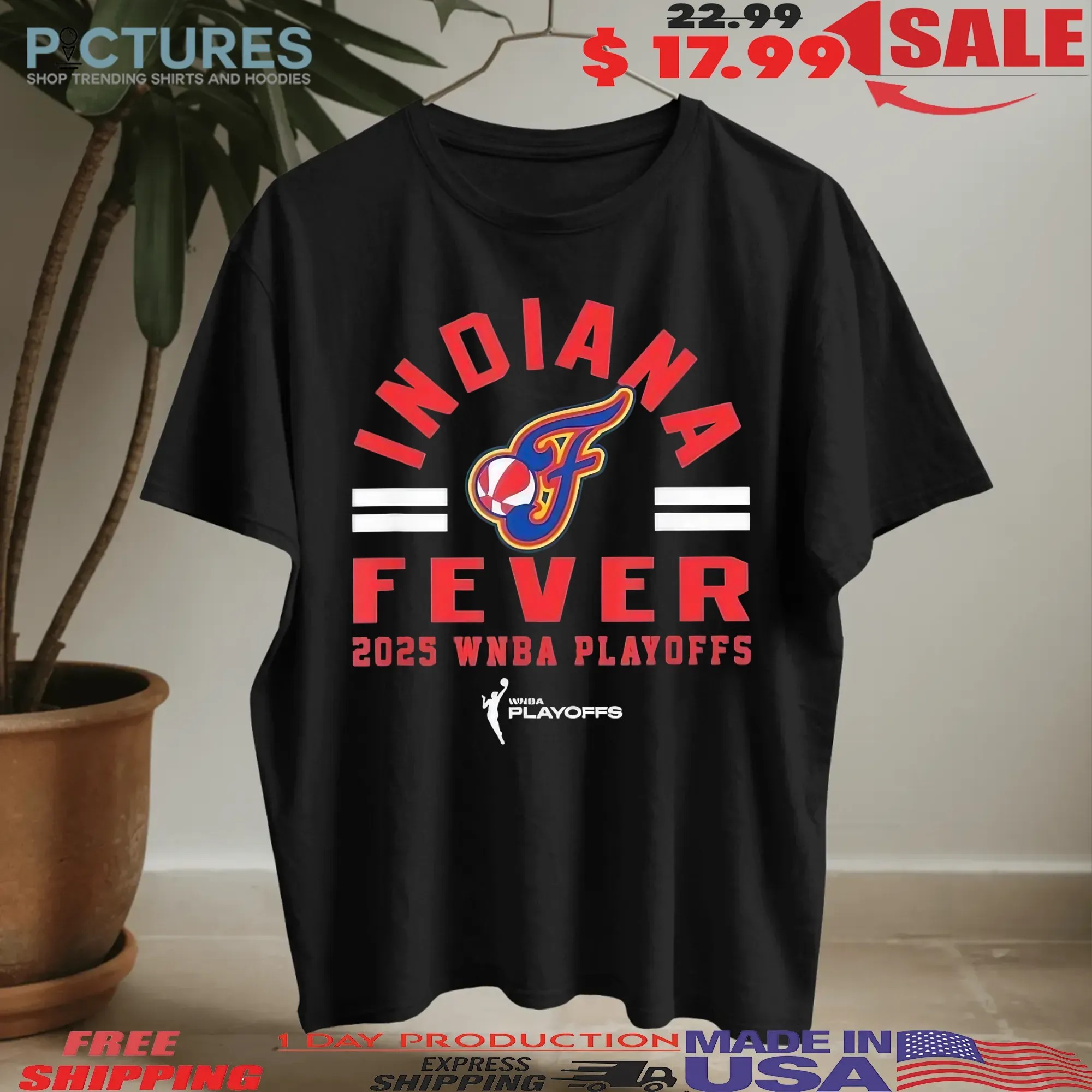 Wnba Indiana Fever 2025 Playoffs Worlds Collide T Shirt