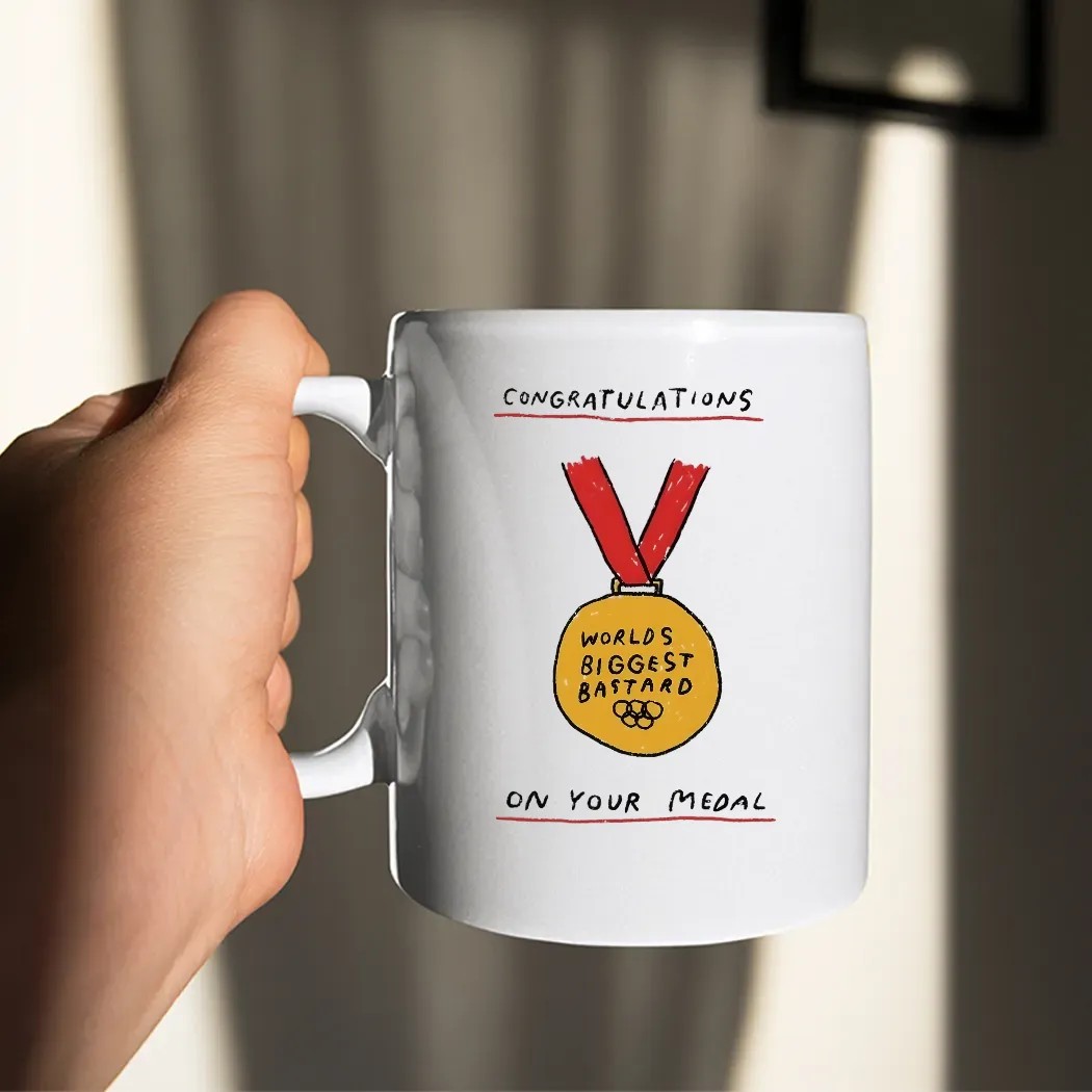 Worlds Biggest Bastard Congratulations On Your Medal Meme T Shirt