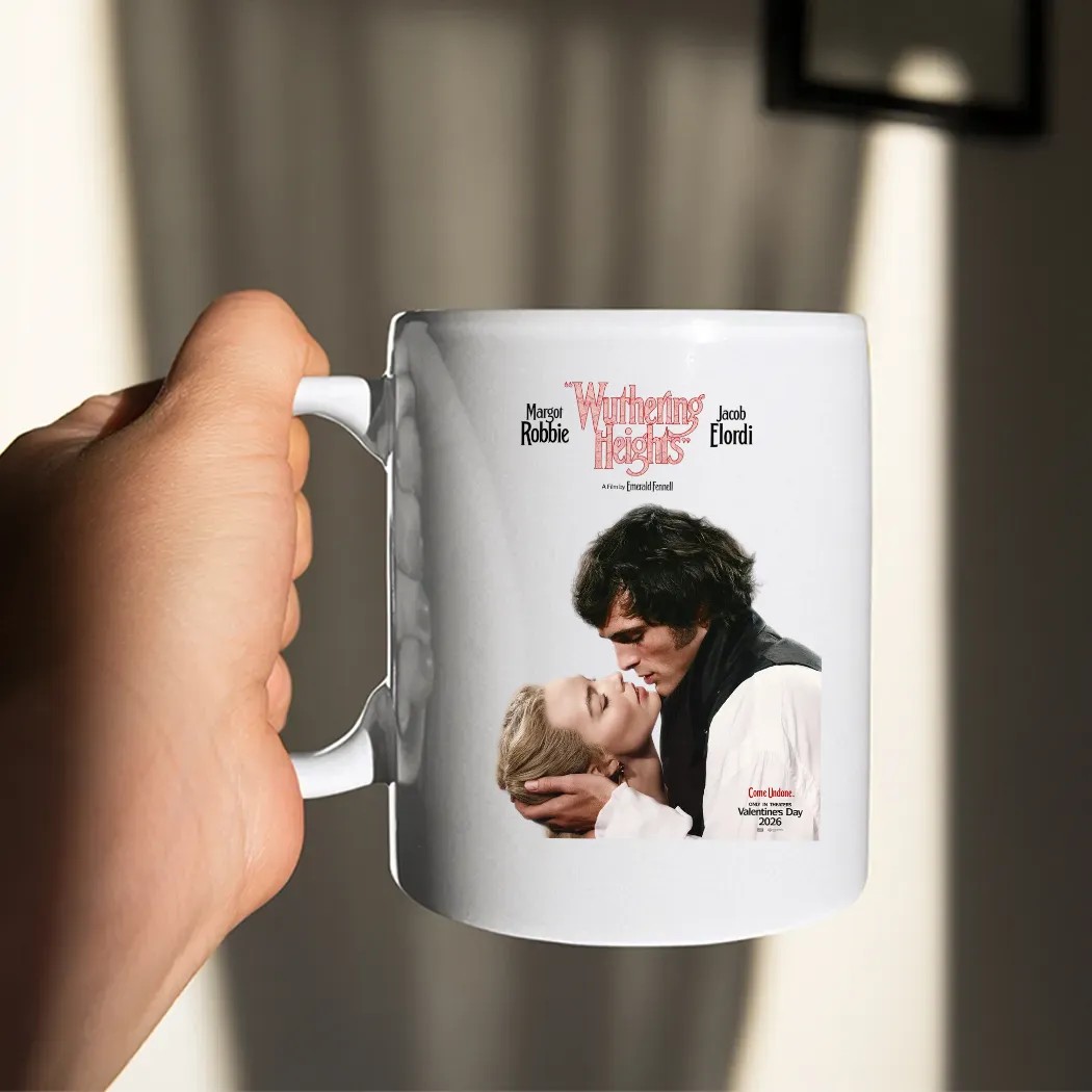 Wuthering Heights Margot Robbie And Jacob Elordi Valentine's Day 2026 Poster T Shirt Wuthering Heights Margot Robbie And Jacob Elordi Valentine's Day 2026 Poster T Shirt