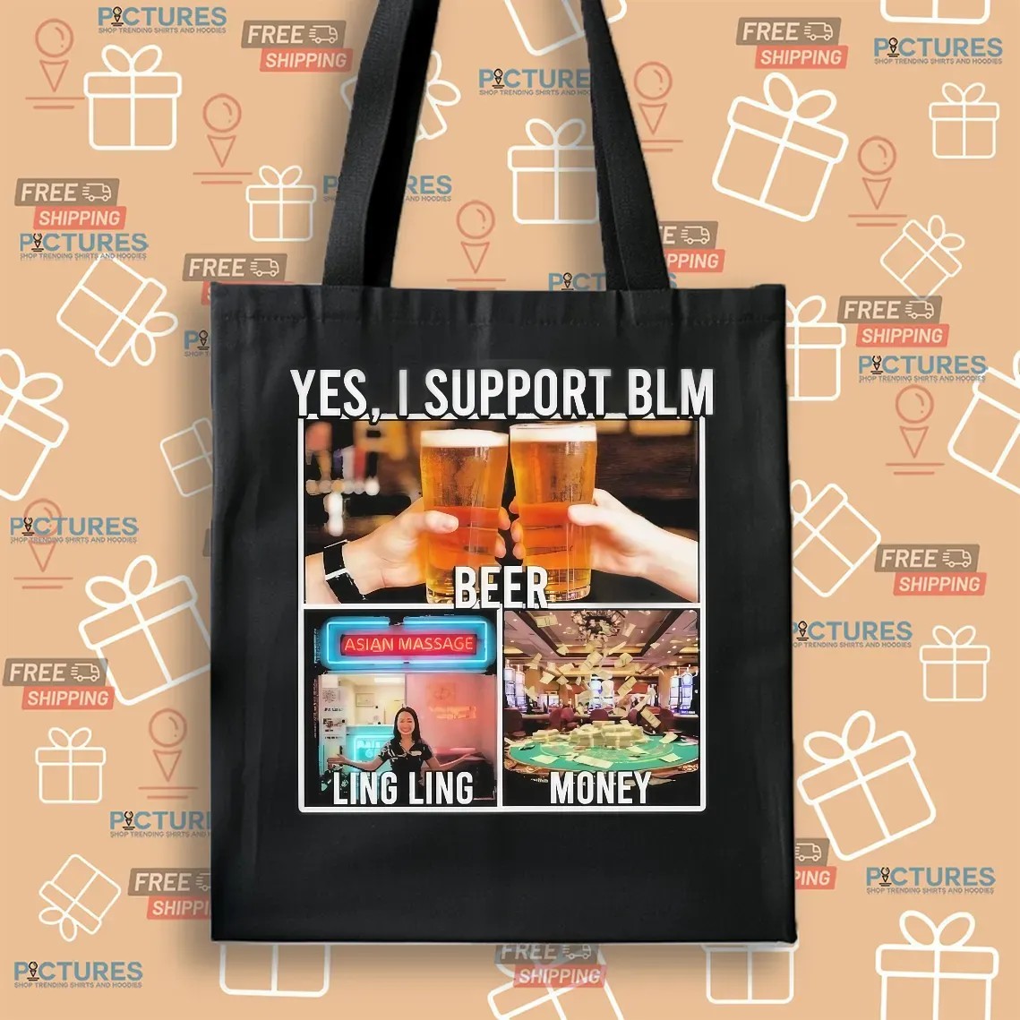Yes I Support BLM Beer Ling Ling Money T Shirt
