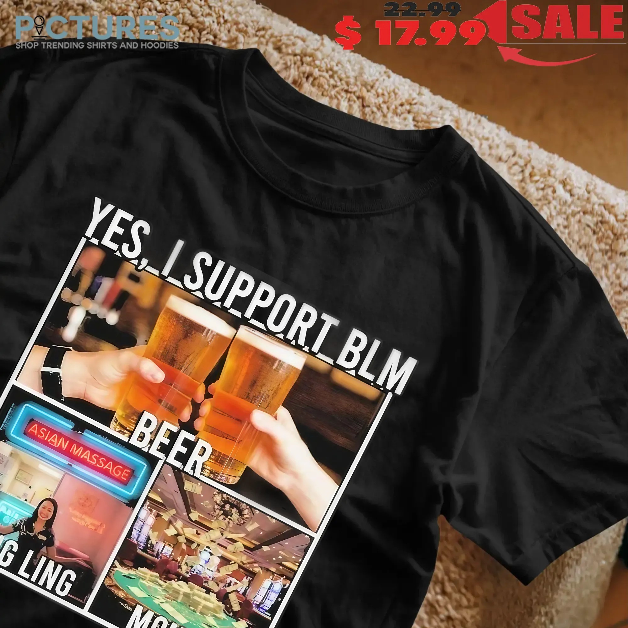Yes I Support BLM Beer Ling Ling Money T Shirt