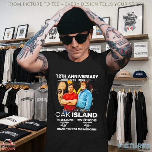 12th Anniversary 2014-2025 The Curse Of Oak Island Thank You For The Memories T Shirt