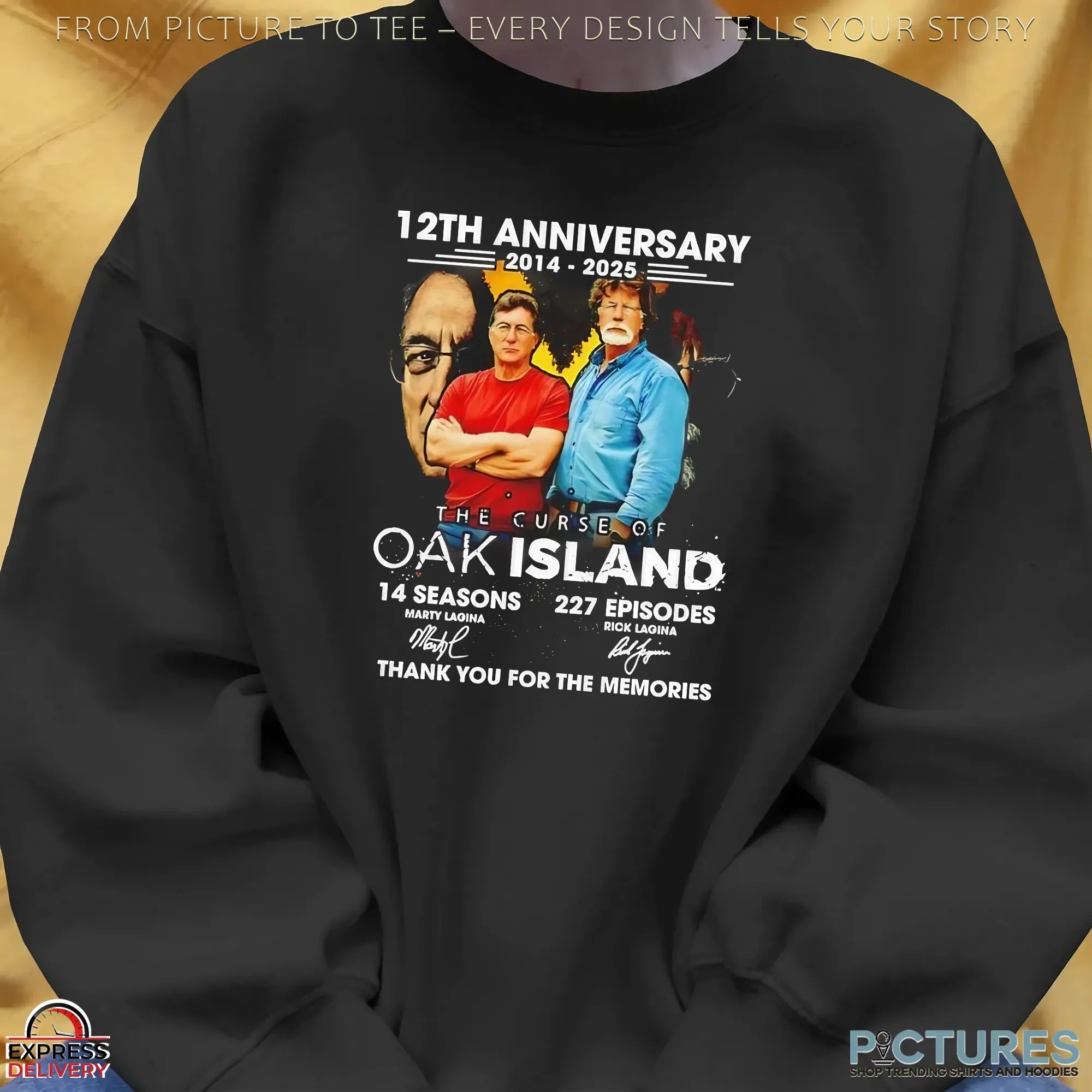 12th Anniversary 2014-2025 The Curse Of Oak Island Thank You For The Memories T Shirt 12th Anniversary 2014-2025 The Curse Of Oak Island Thank You For The Memories T Shirt
