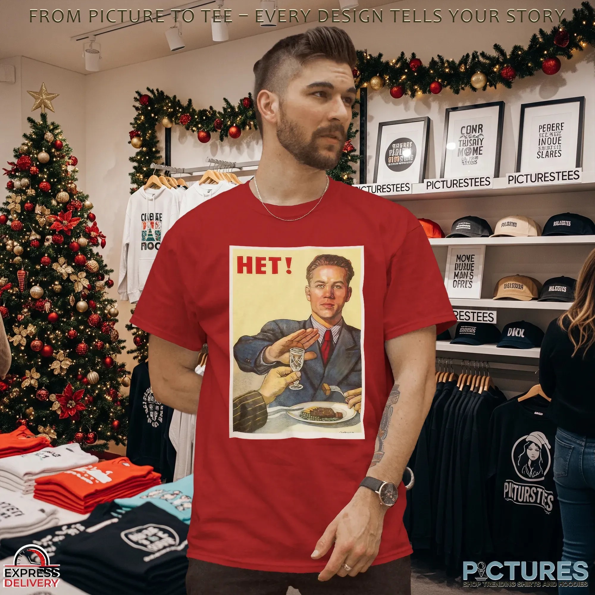 1954 Soviet Anti alcohol Nyet T Shirt 1954 Soviet Anti alcohol Nyet T Shirt