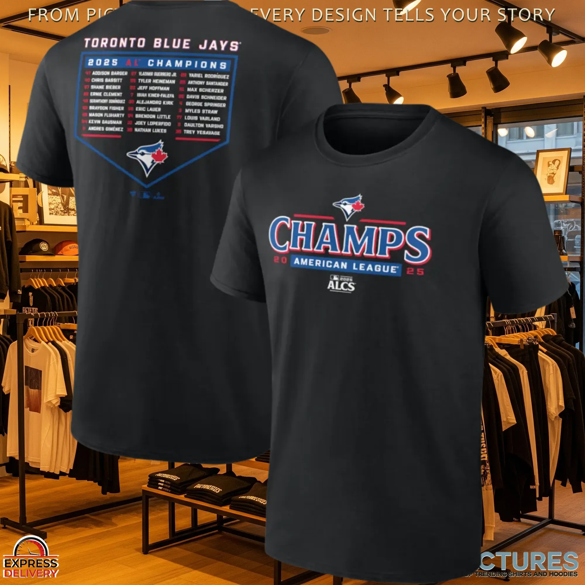 2025 American League Champions Two Sides T Shirt 2025 American League Champions Two Sides T Shirt