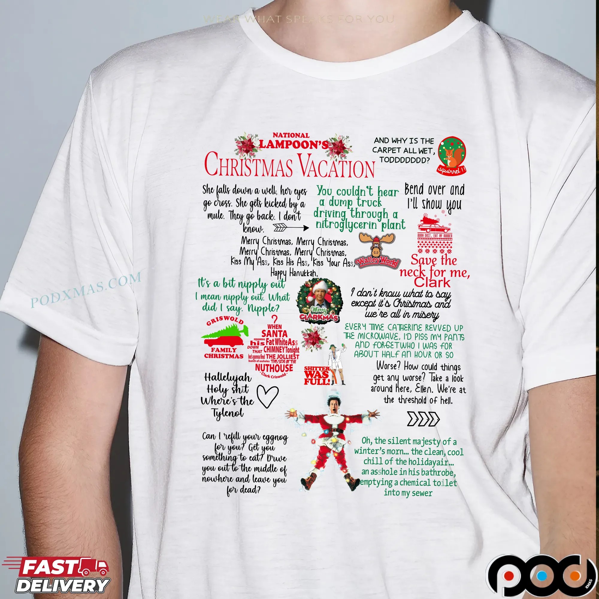 71613-Christmas Vacation Quote – Shirt, Clark Griswold, Griswold Christmas, Christmas Movie, Funny Christmas Shirt, Griswold, Family Christmas shirt KHIEM