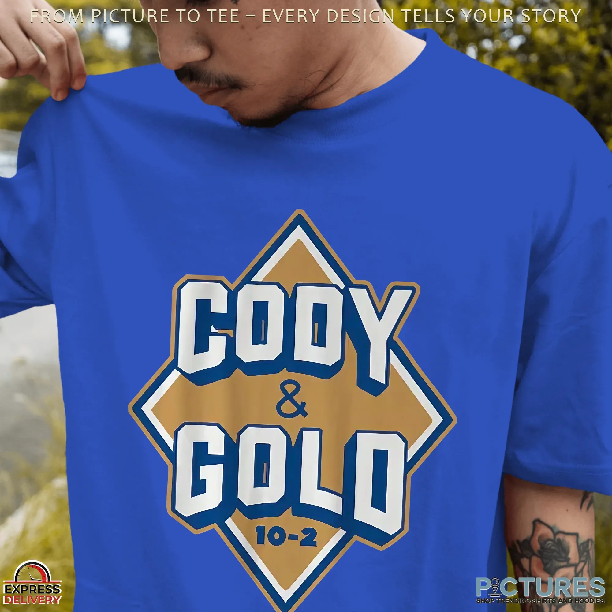 96.5 The Fan Cody & Gold Show 10-2 Diamond Logo T Shirt