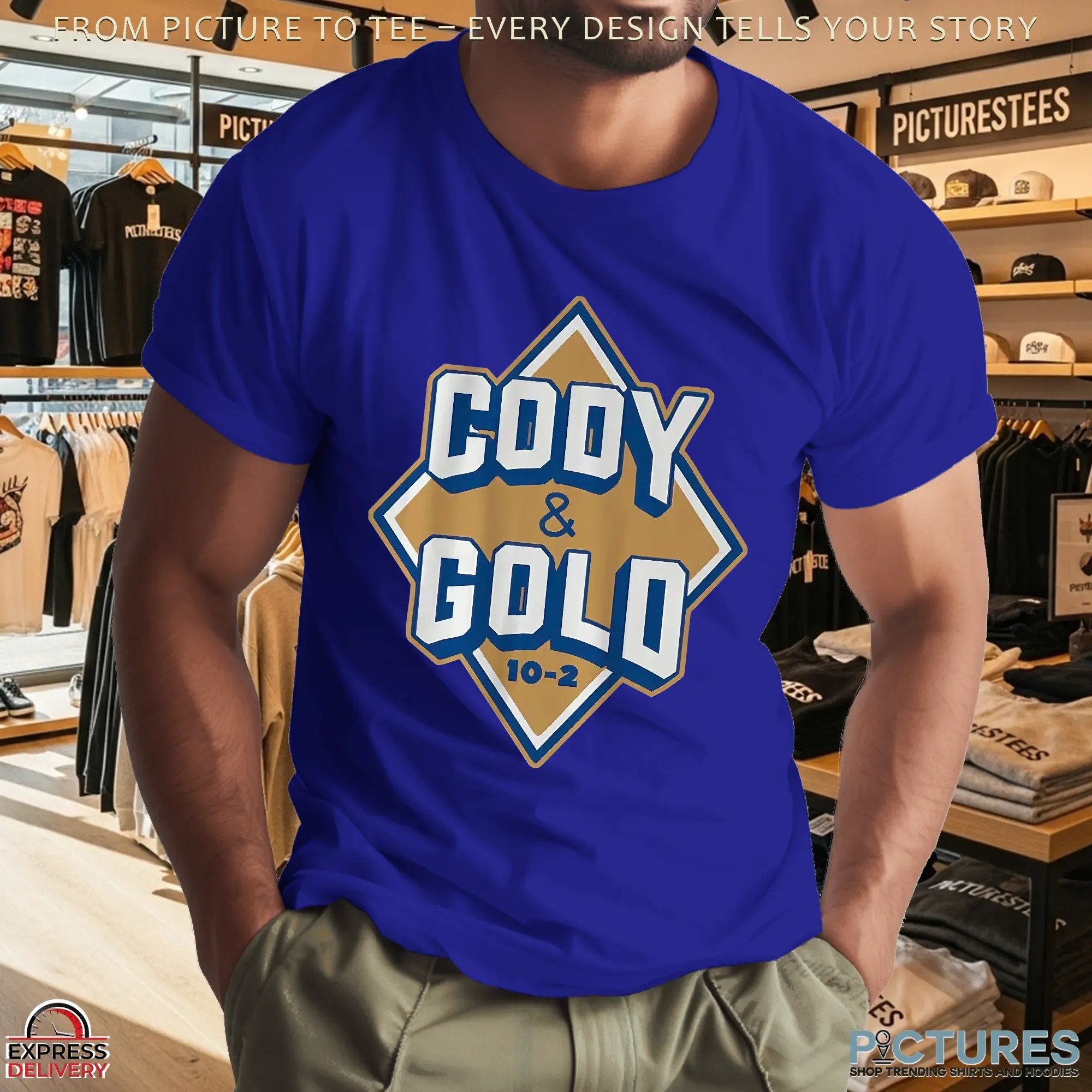 96.5 The Fan Cody & Gold Show 10-2 Diamond Logo T Shirt