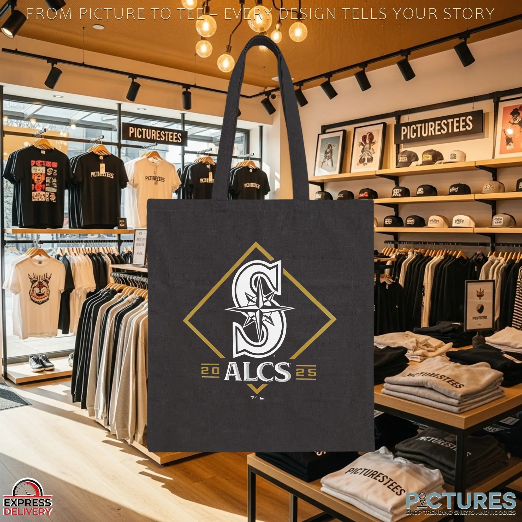 ALCS 2025 Locker Room Black T Shirt ALCS 2025 Locker Room Black T Shirt
