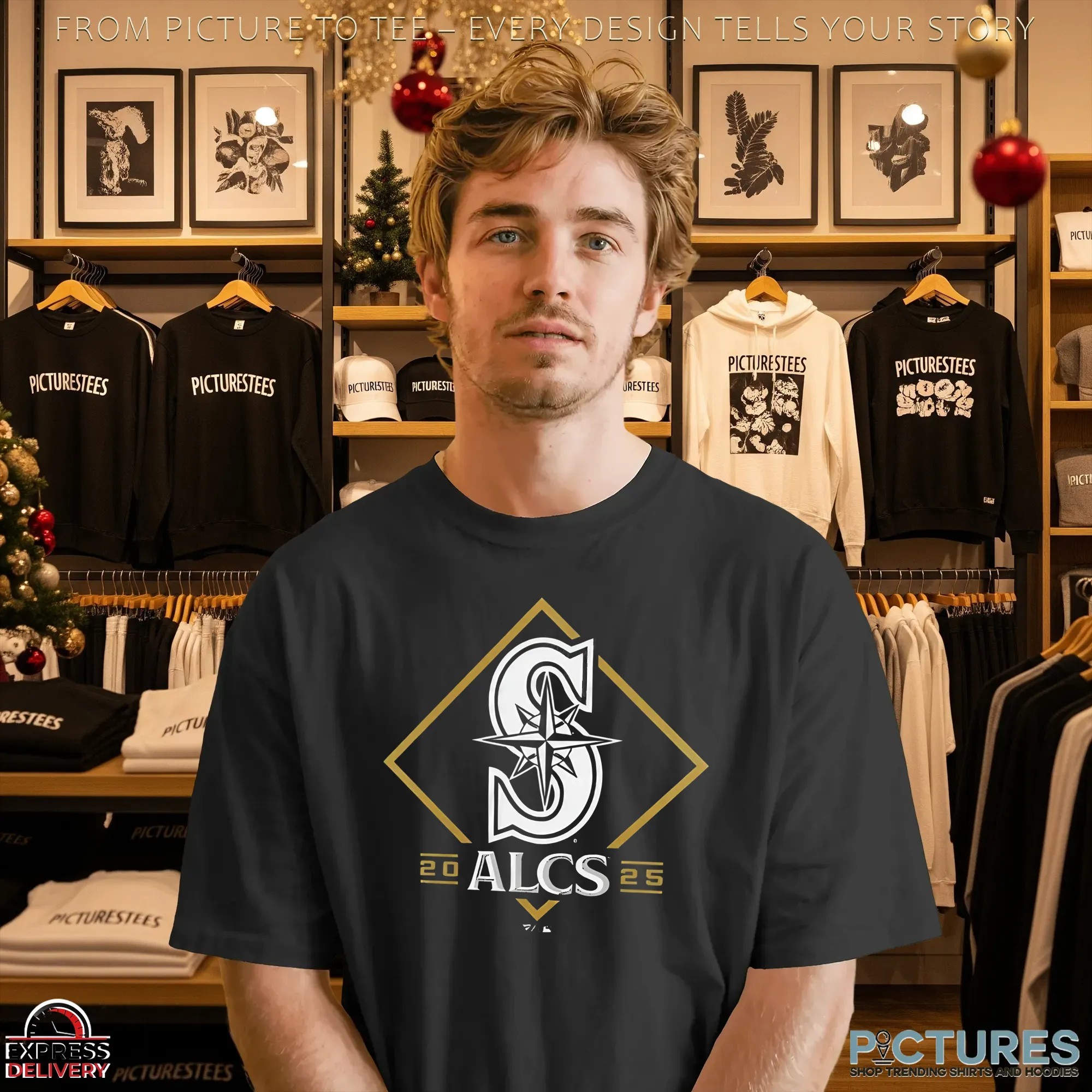 ALCS 2025 Locker Room Black T Shirt ALCS 2025 Locker Room Black T Shirt