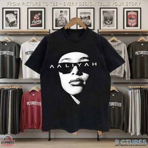 Aaliyah Minimal Black & White T Shirt