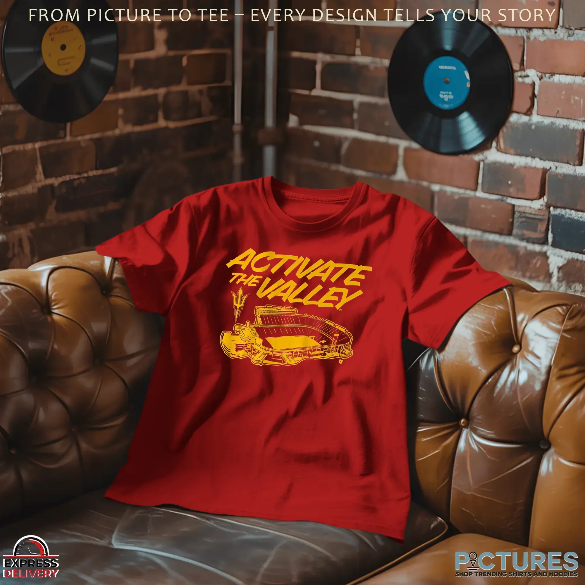 Activate The Valley Arizona State Sun Devils Football T Shirt Activate The Valley Arizona State Sun Devils Football T Shirt