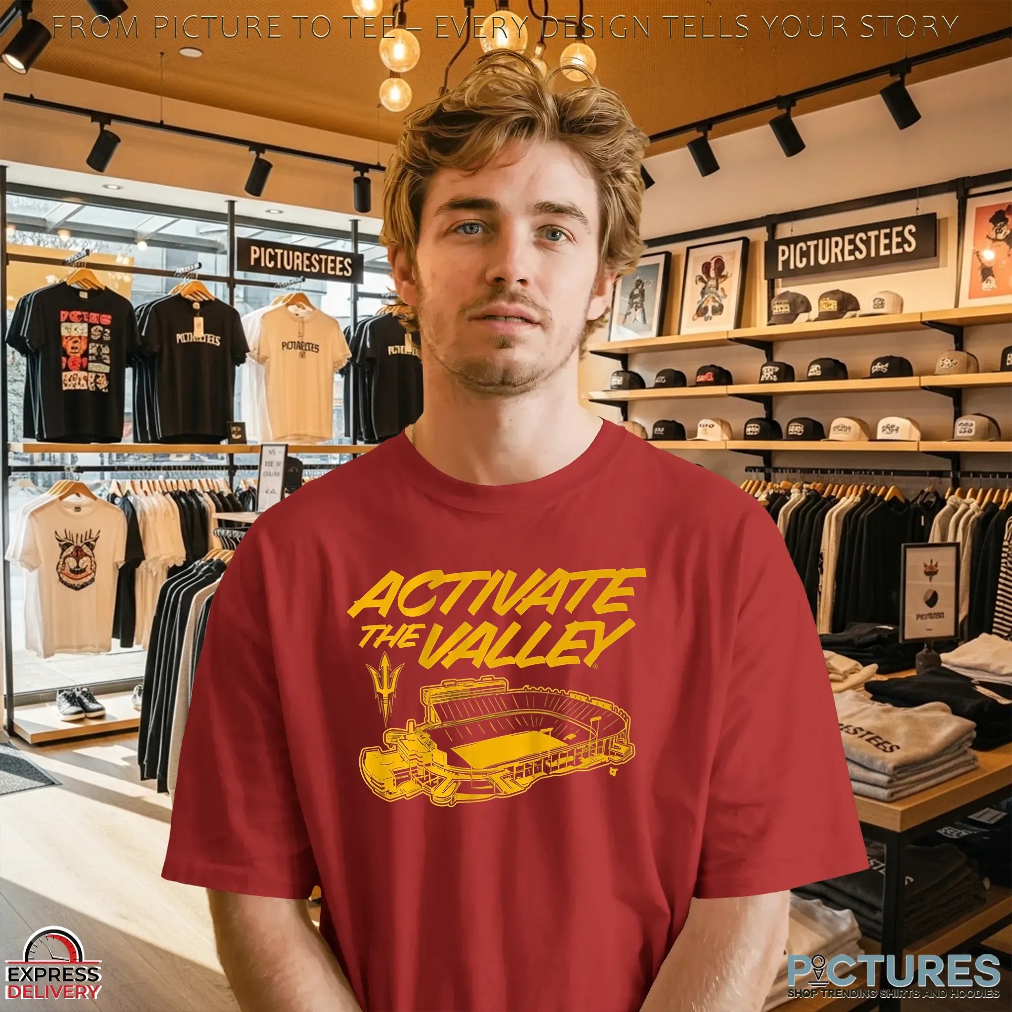 Activate The Valley Arizona State Sun Devils Football T Shirt Activate The Valley Arizona State Sun Devils Football T Shirt