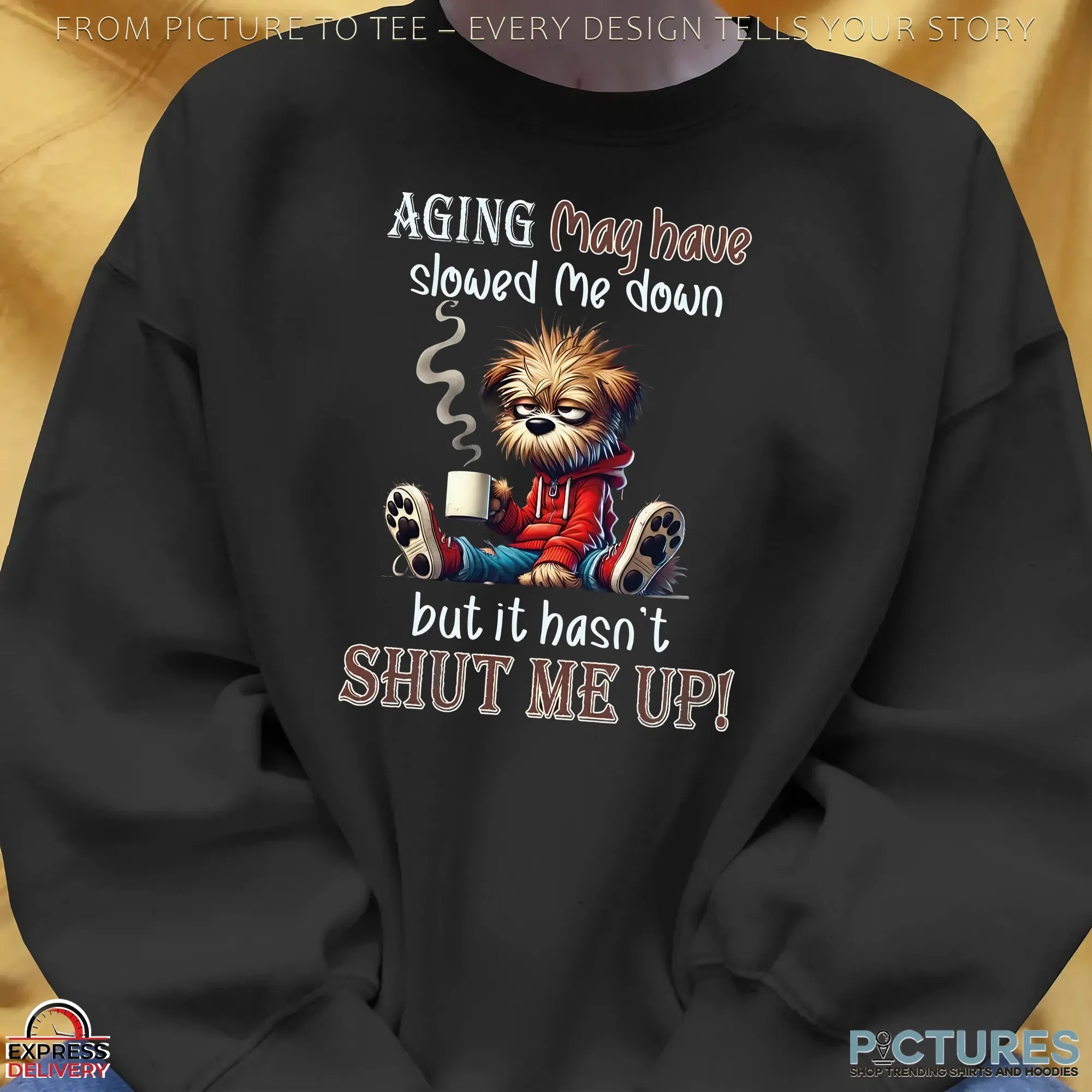 Aging May Have Slowed Me Down But It Hasn't Shut Me Up T Shirt