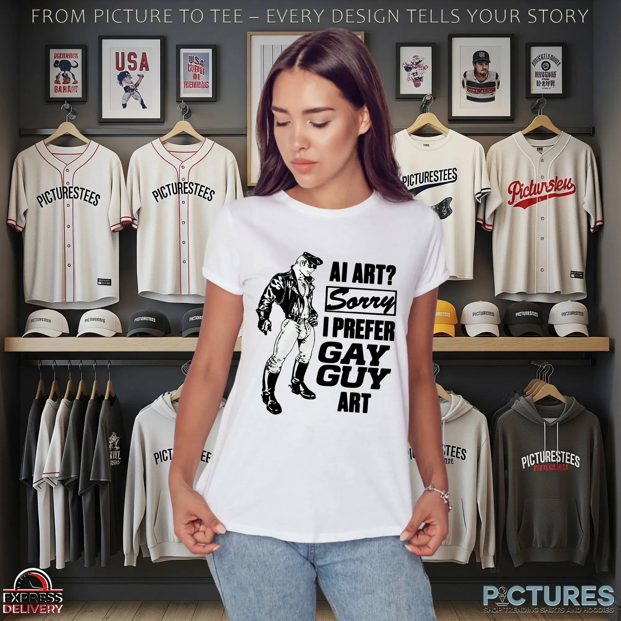 Ai Art Sorry I Prefer Gay Guy Art T Shirt