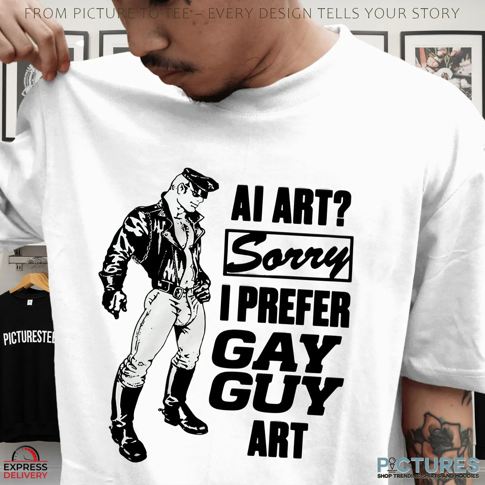 Ai Art Sorry I Prefer Gay Guy Art T Shirt